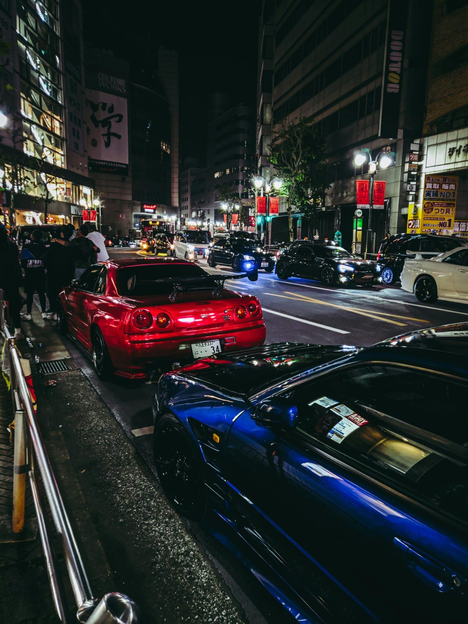 Private JDM Night Group Tour to Daikoku PA Car Meet