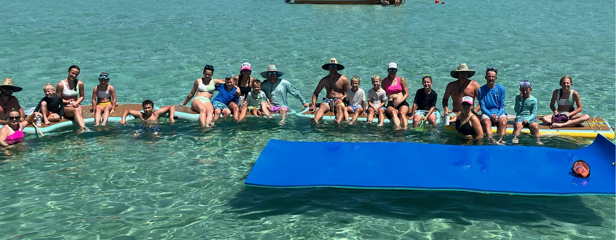 Crab Island Tiki Boat Adventure with Captain