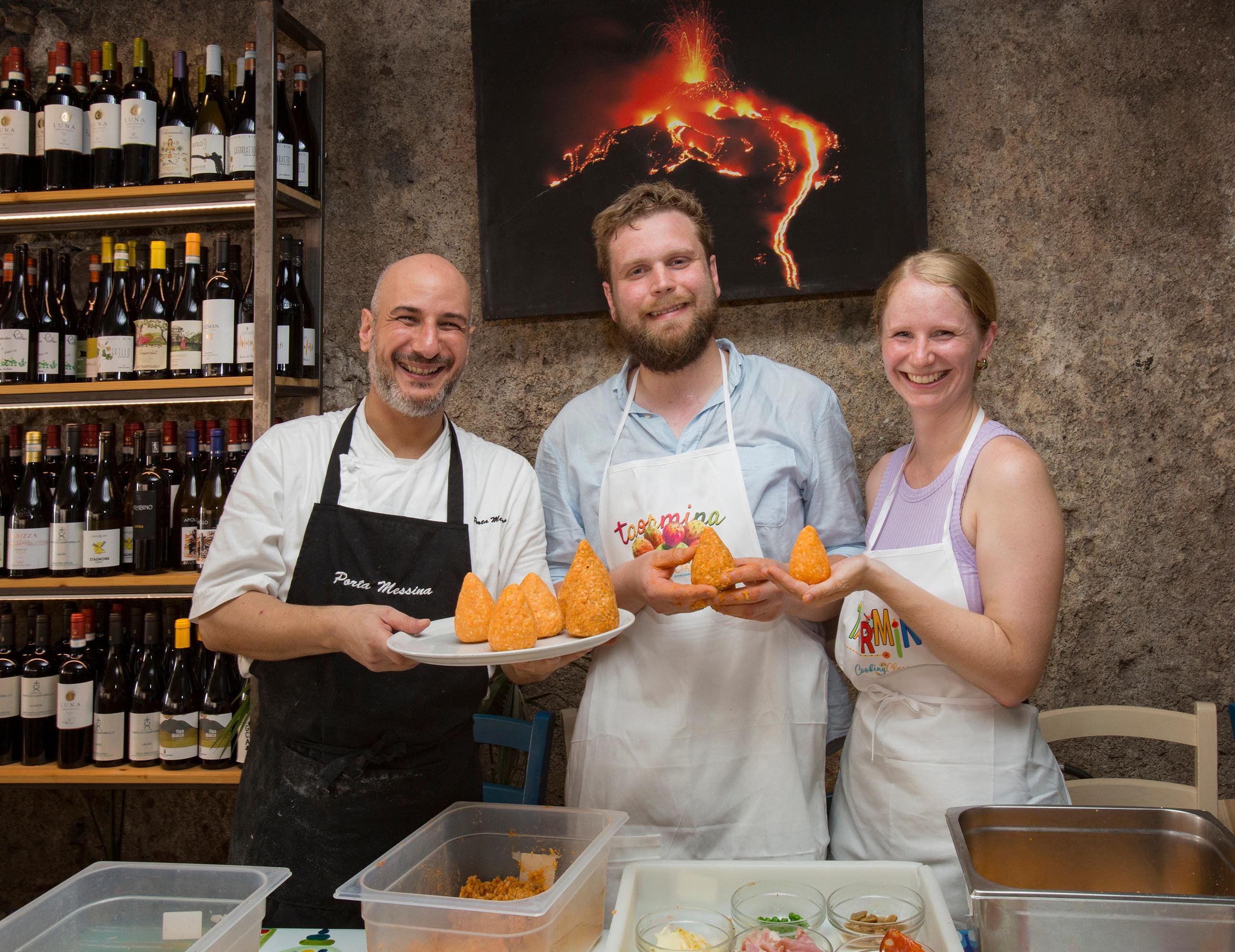 Hands-on Sicilian Arancino Workshop in Taormina