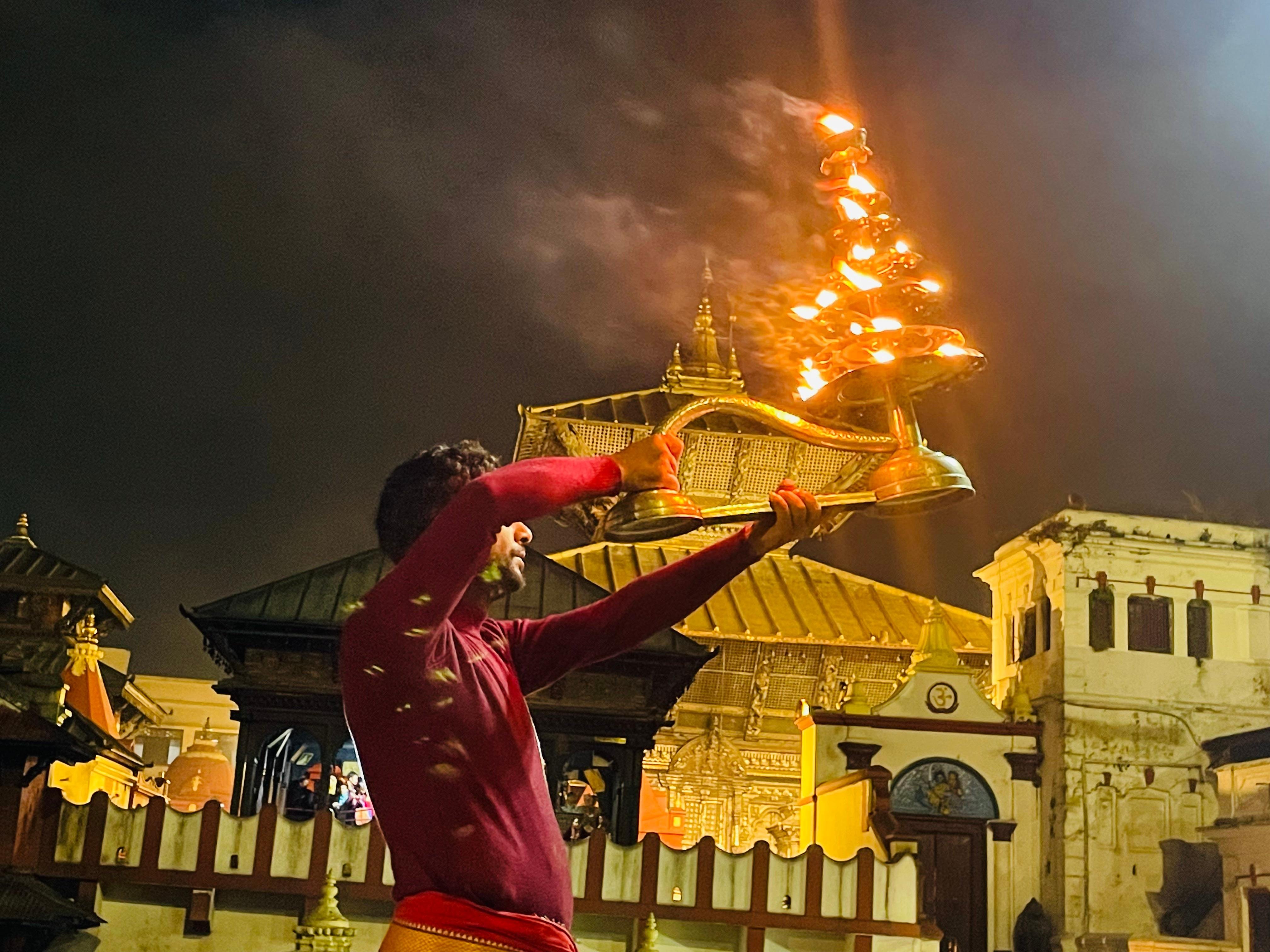 Kathmandu: Pashupatinath Temple Sunset Aarati Ritual