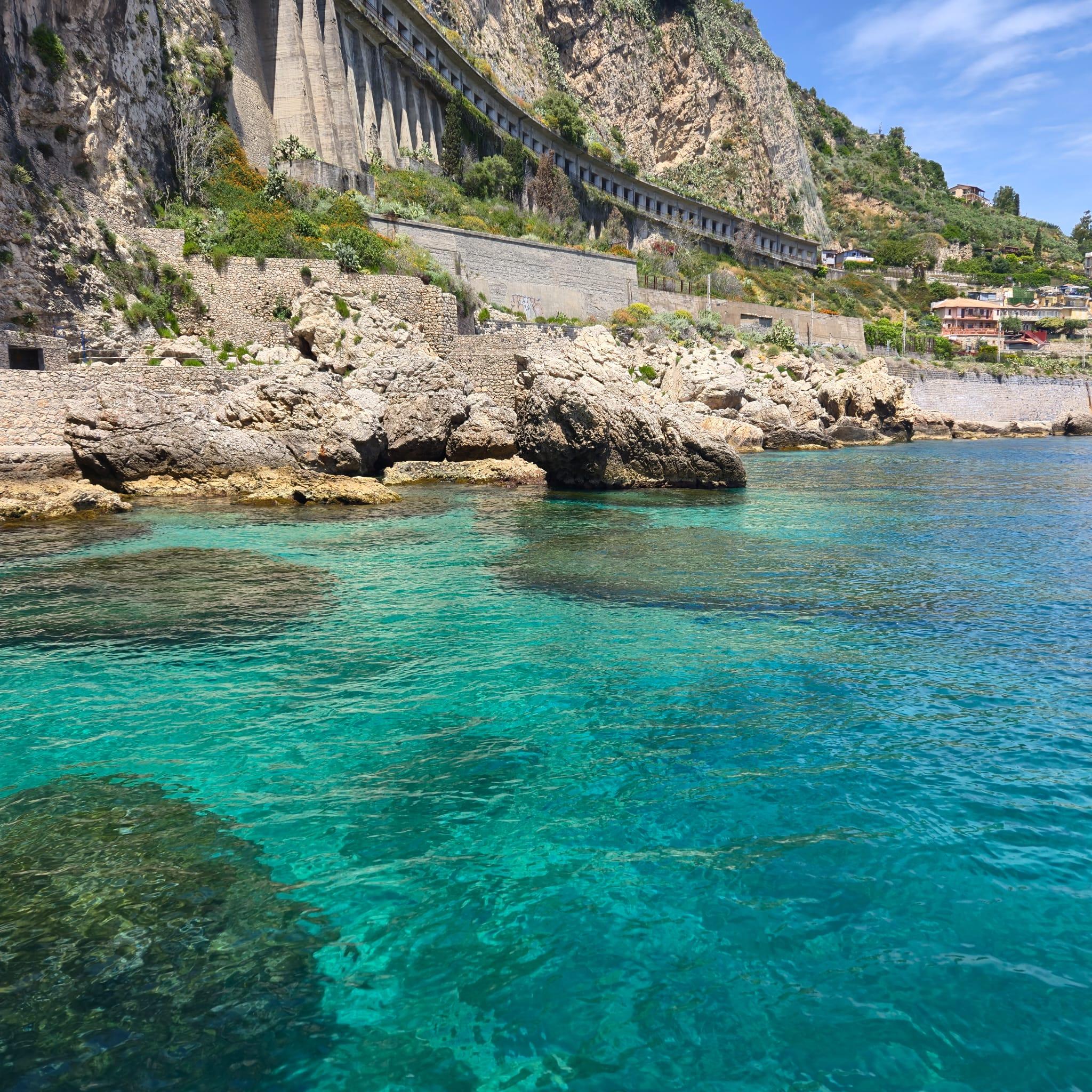 Taormina Coast & Isola Bella Boat Tour with Swim and Sicilian Aperitif