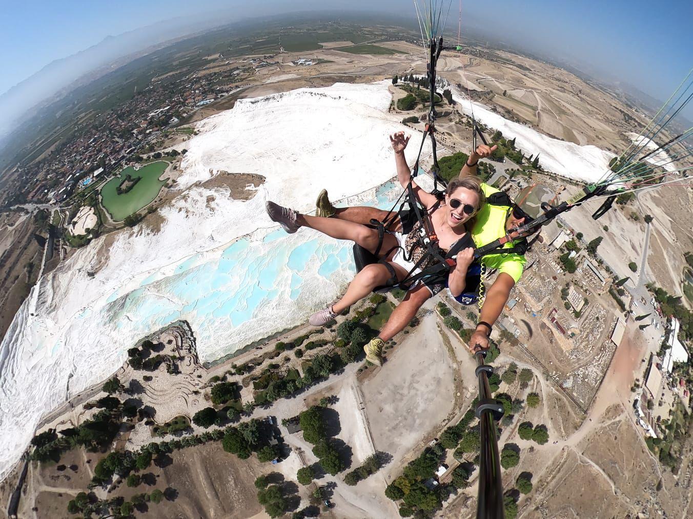 Pamukkale Tandem Paragliding Experience with Hotel Transfer