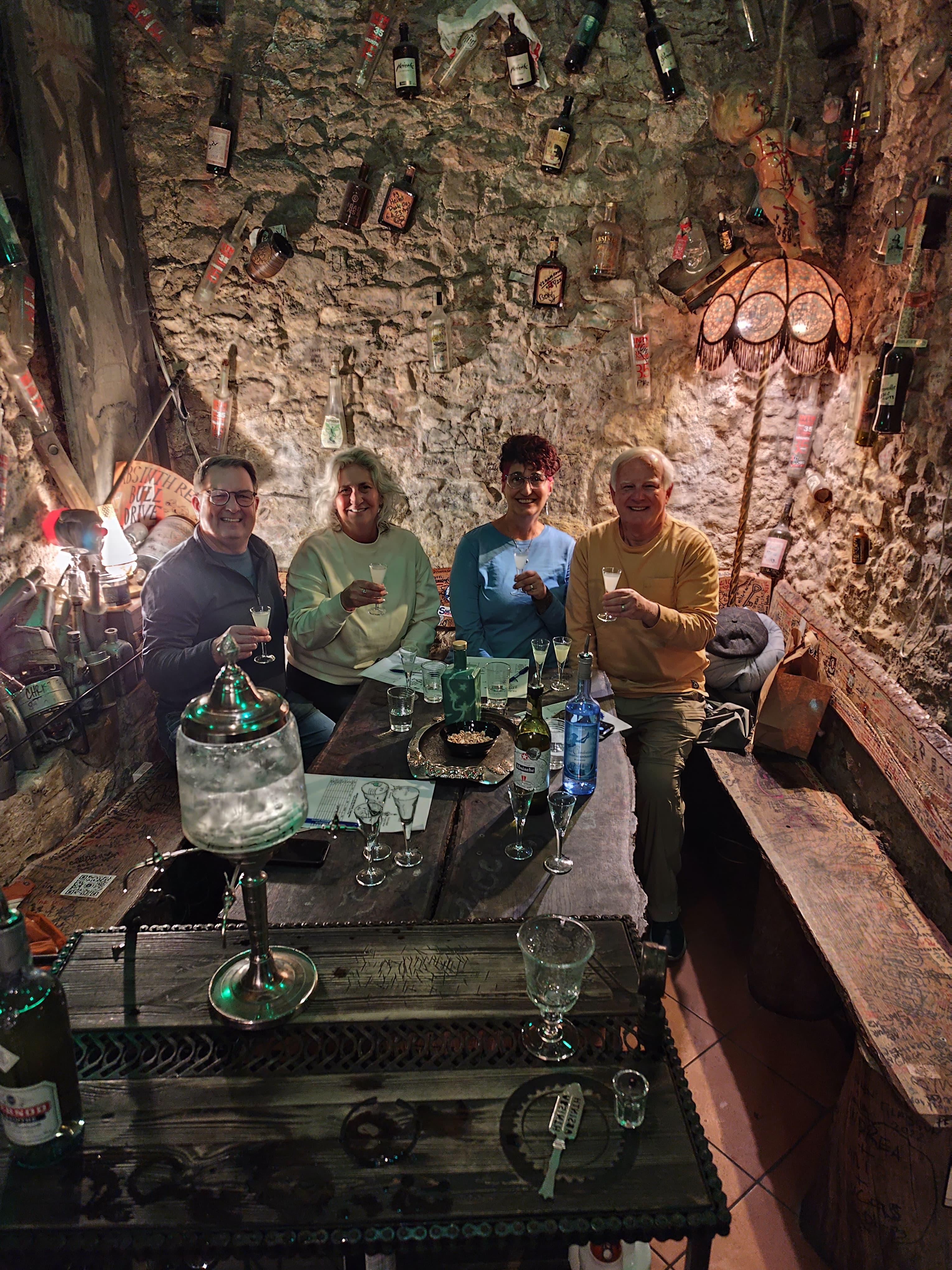 Prague Historic Absinthe Cellar Tasting