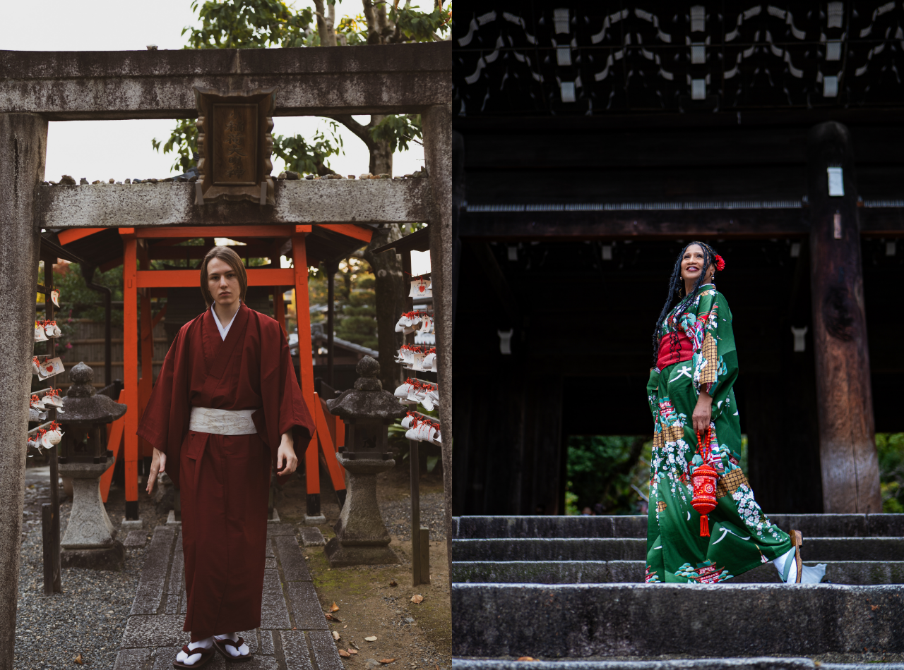 Kyoto: Vestimenta Tradicional com Kimono e Sessão de Fotos Privada