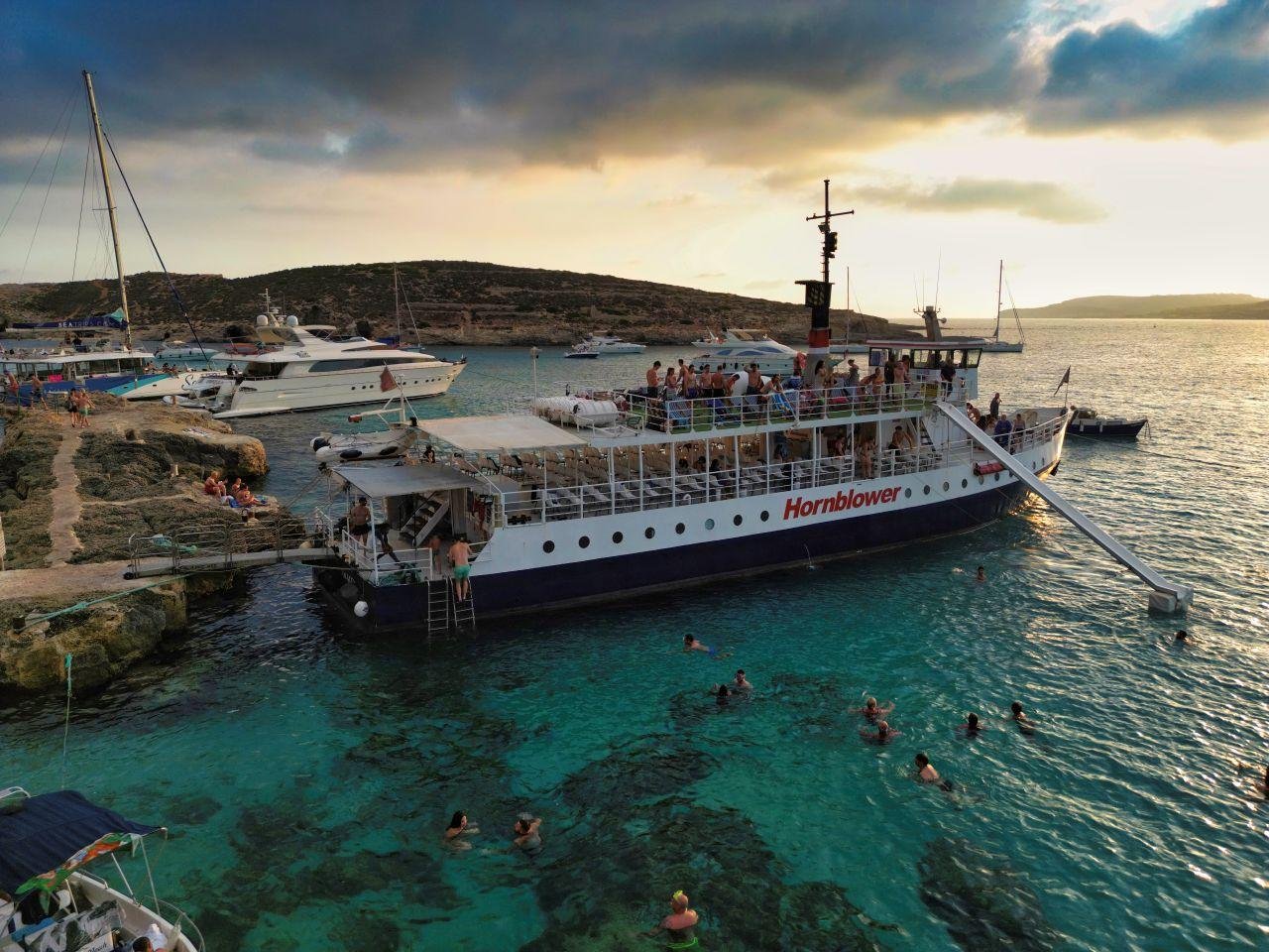 Blue Lagoon Evening Cruise with Water Slides