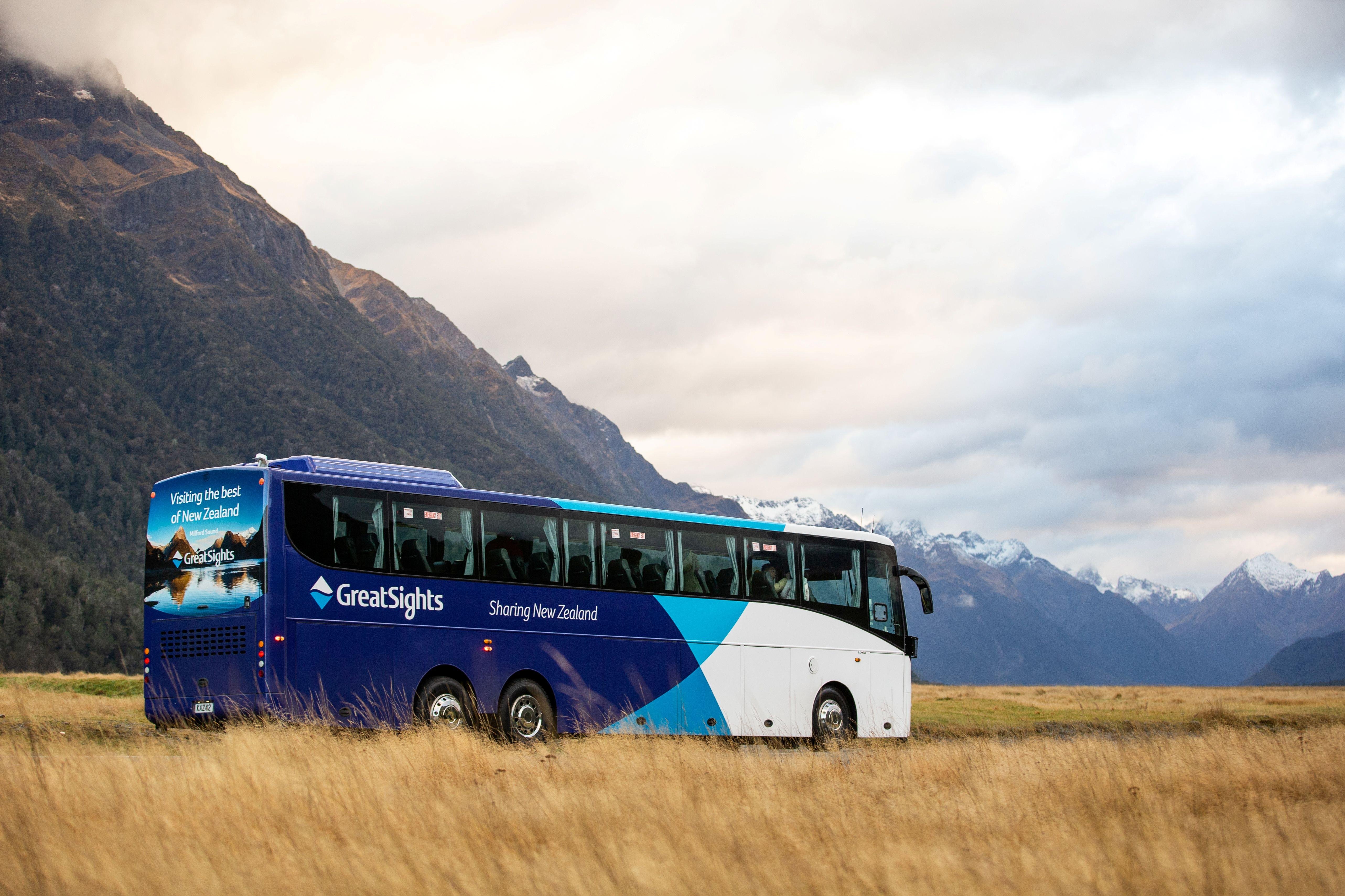 From Queenstown Milford Sound Cruise & Glass-Roof Coach Tour