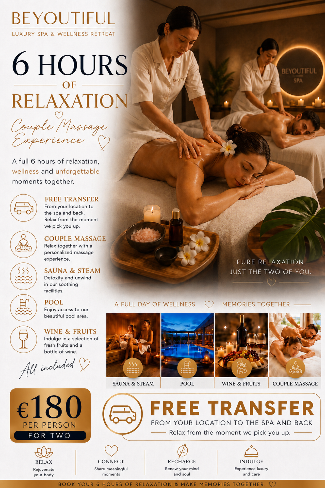 Luxury Spa Retreat with Couples Massage & Wellness Facilities