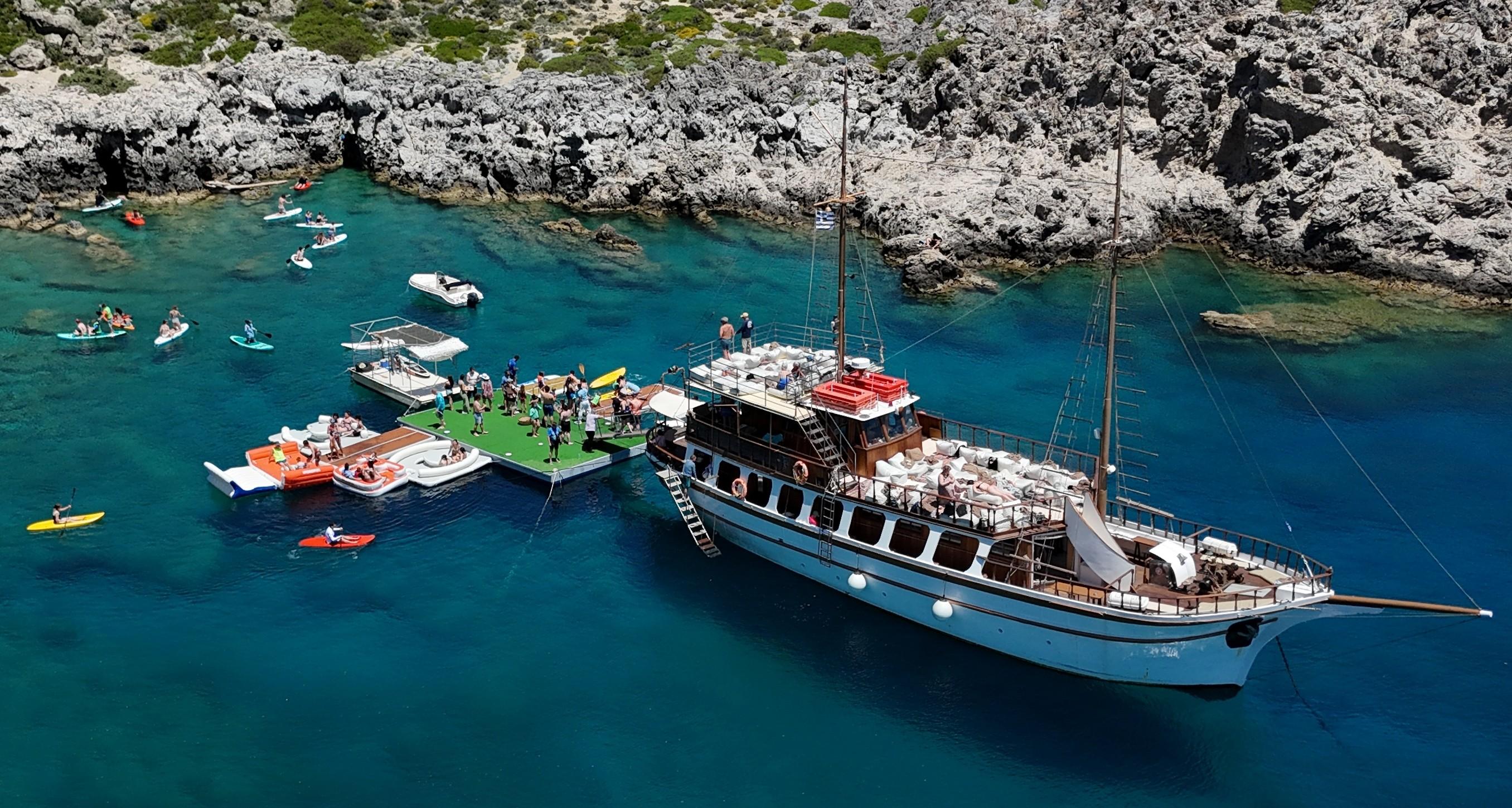 Rhodes Gulet Cruise with Greek Lunch & Water Sports