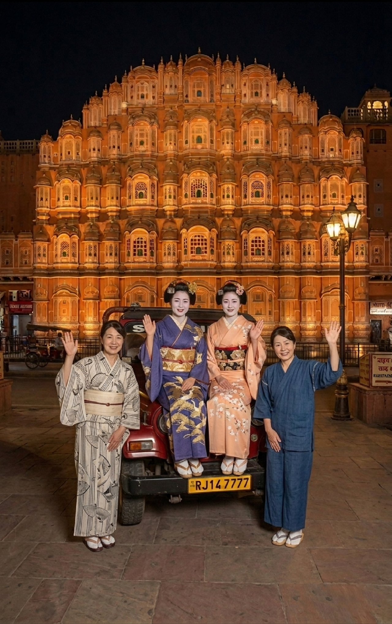 Jaipur After Dark: Private Open-Air Jeep Safari