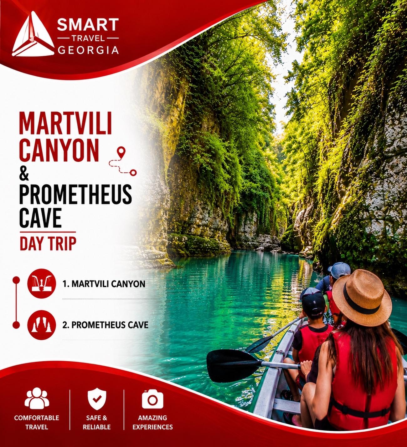 Martvili Canyon & Prometheus Cave Full-Day Adventure