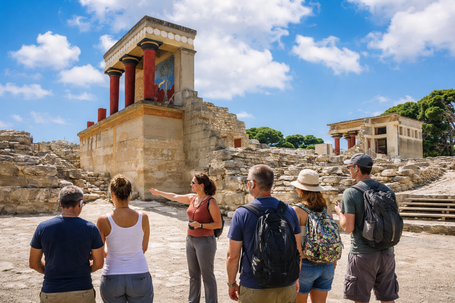 Knossos Palace & Heraklion Exploration from Rethymnon