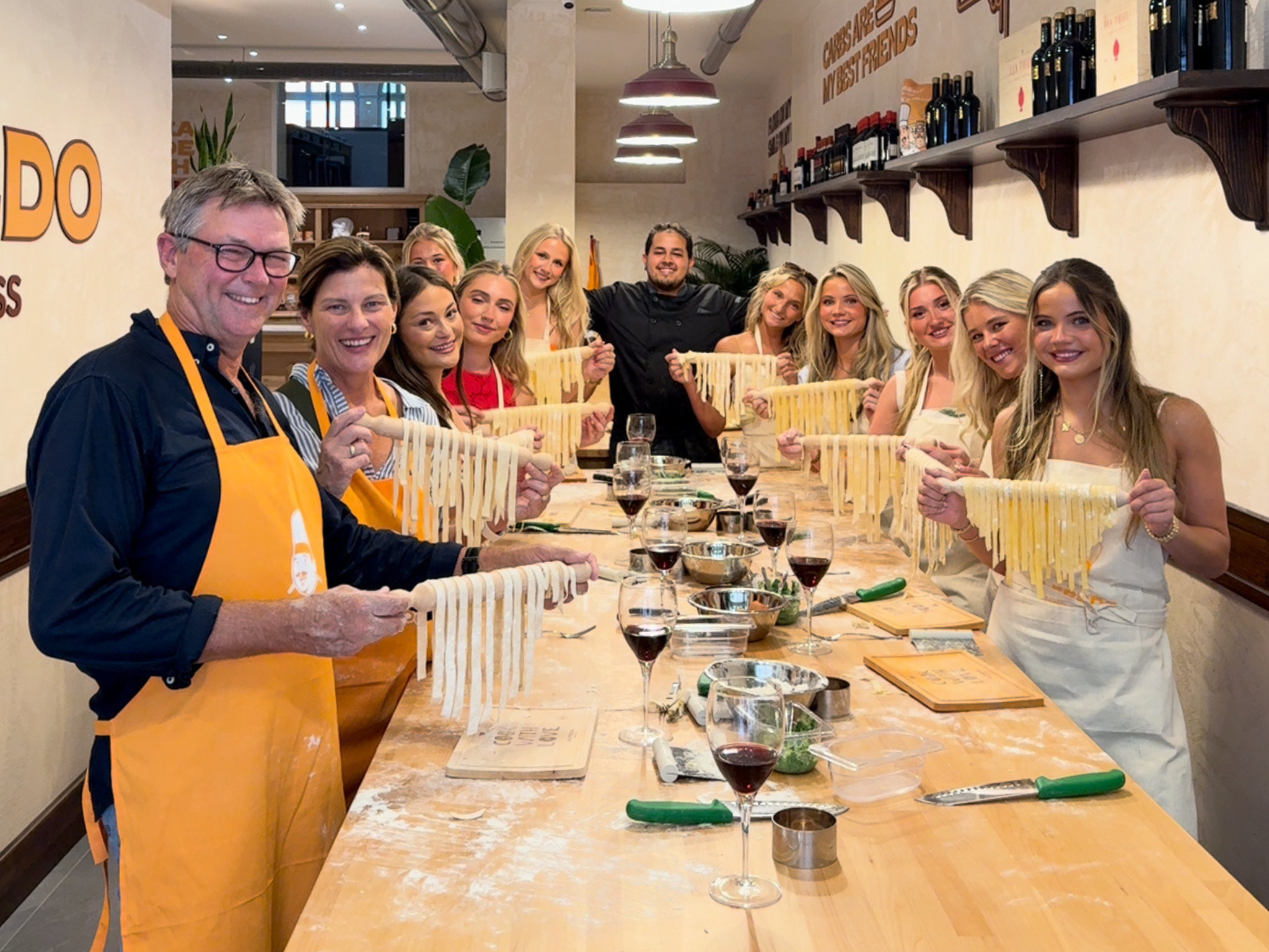 Florence Pasta-Making Class with Bottomless Tuscan Wine