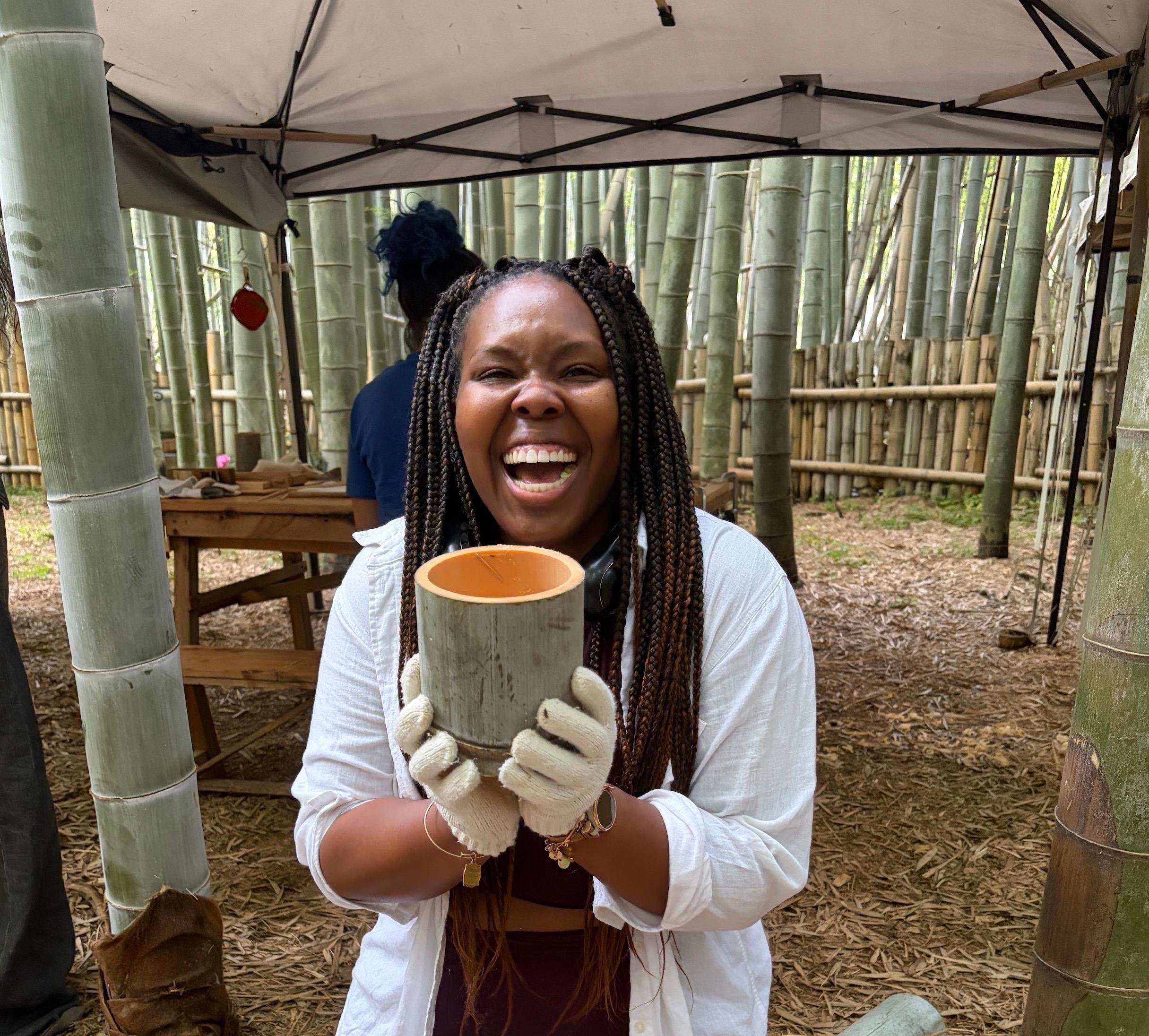 Kyoto Private Bamboo Garden Craft Workshop