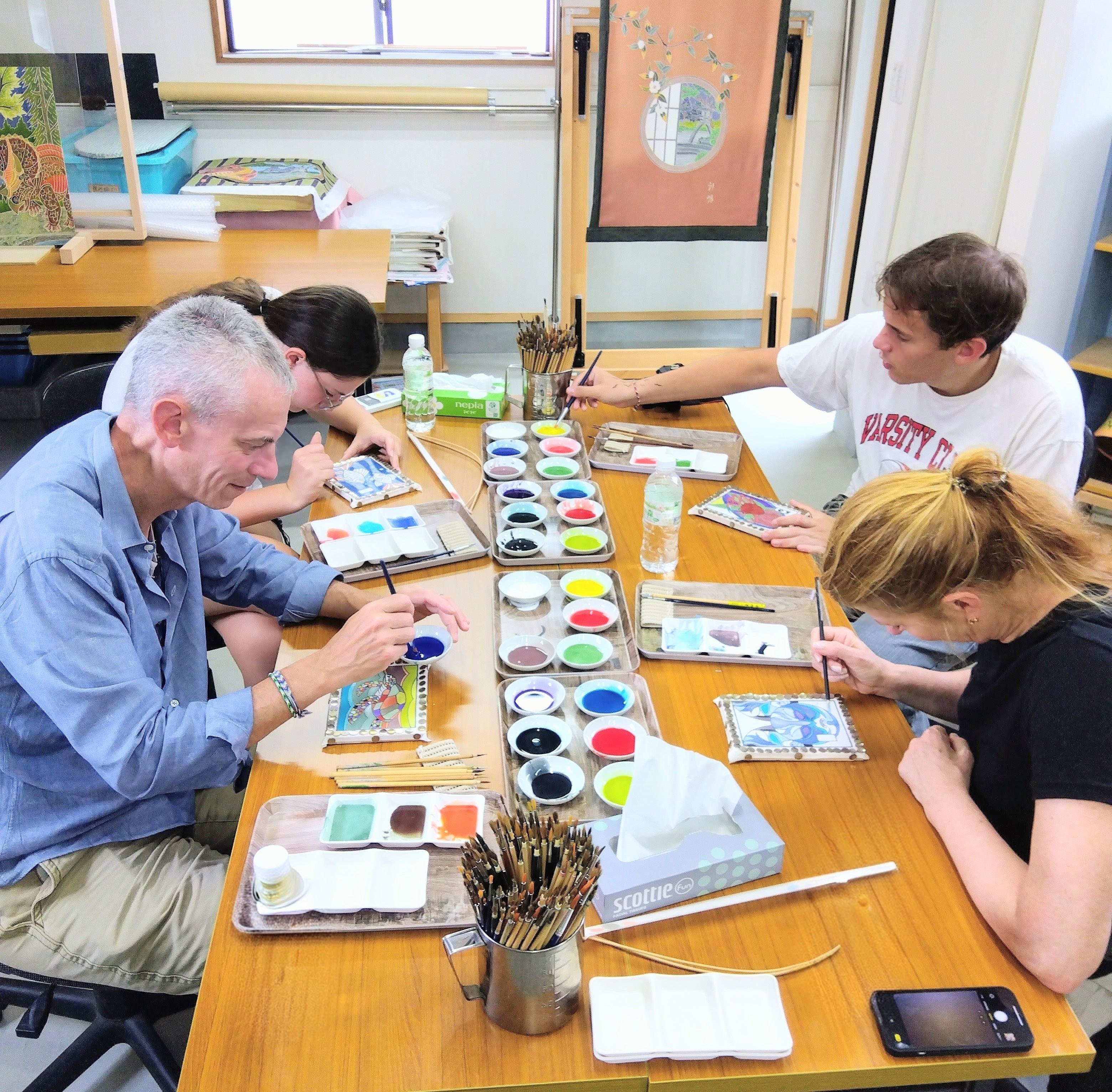 Traditional Kaga Yuzen Textile Dyeing Workshop