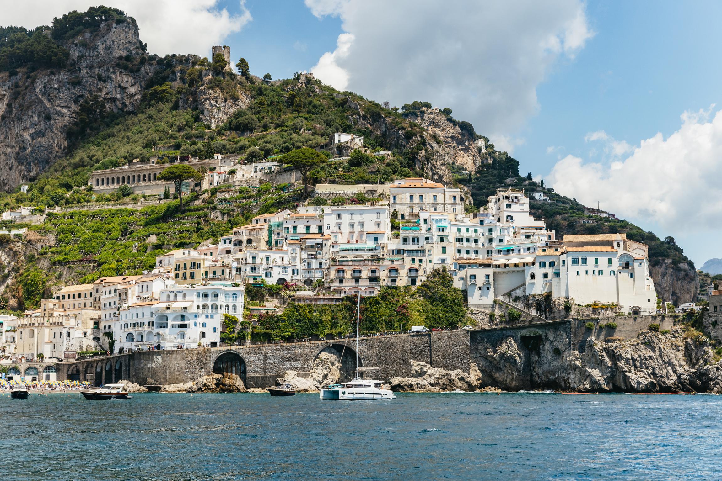 Rome to Amalfi Coast & Positano Day Trip with Optional Boat Cruise