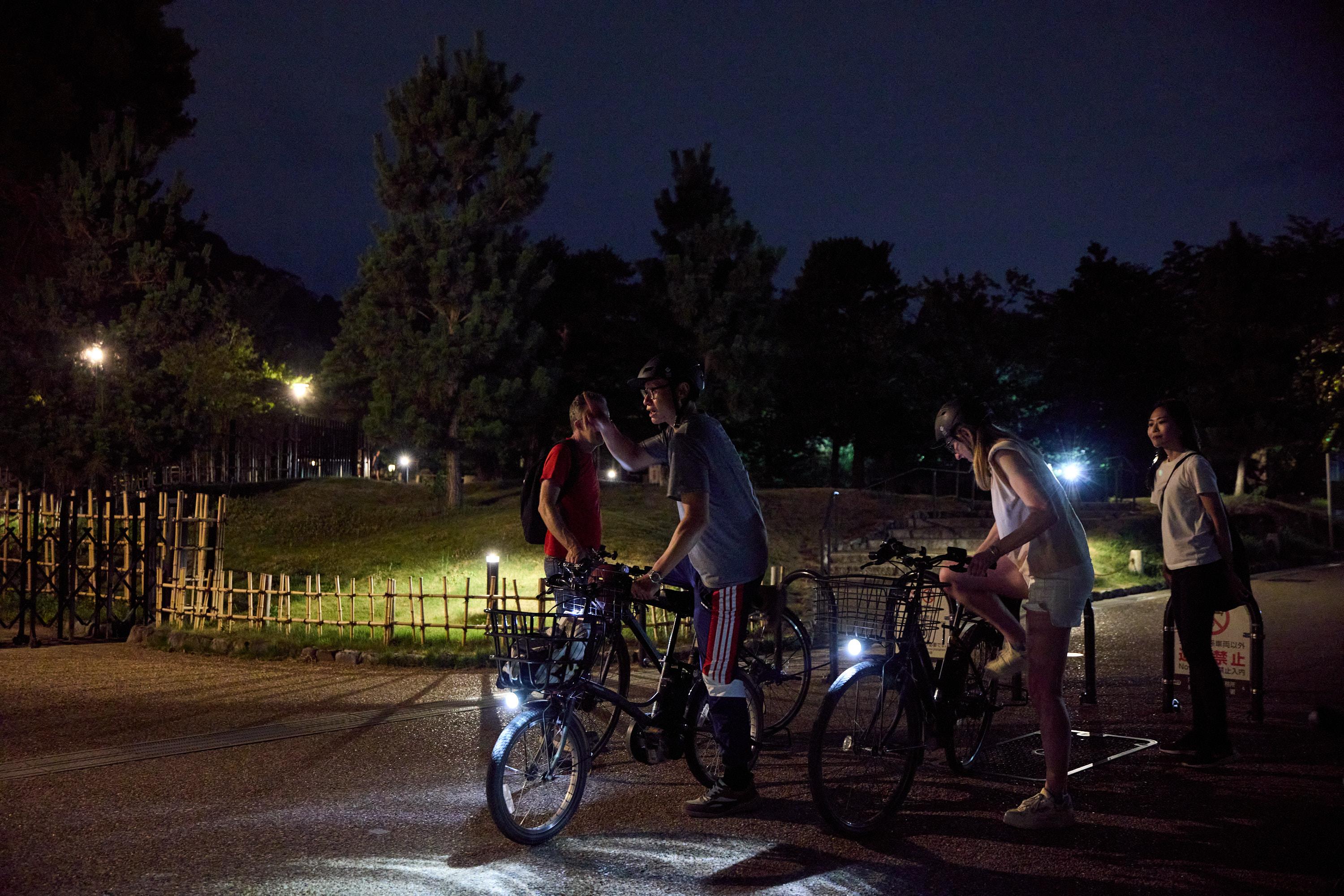 京都イブニングE-bikeツアー：裏路地とライトアップされた寺院