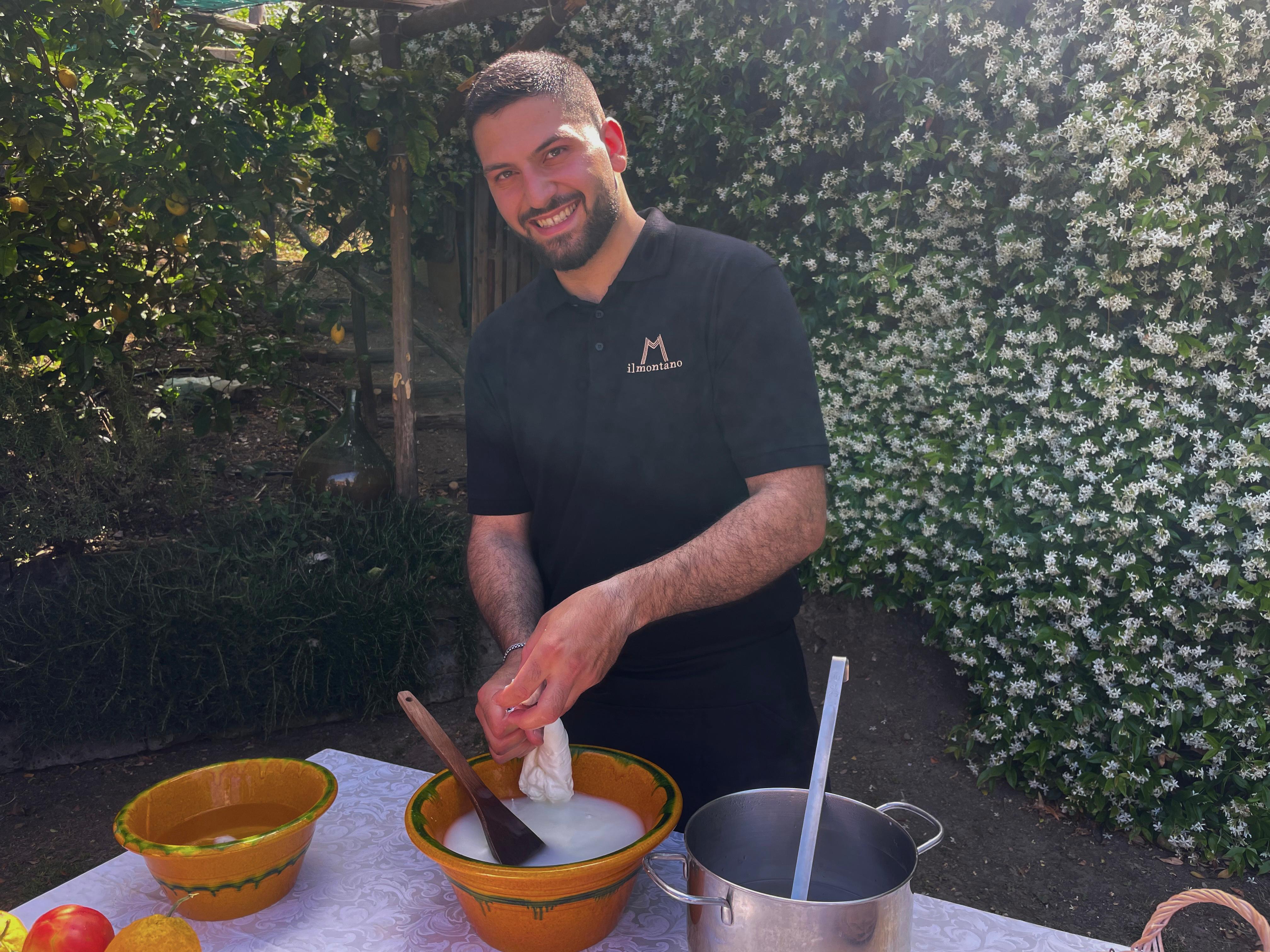 Positano Garden Cooking Class with Li Galli Views