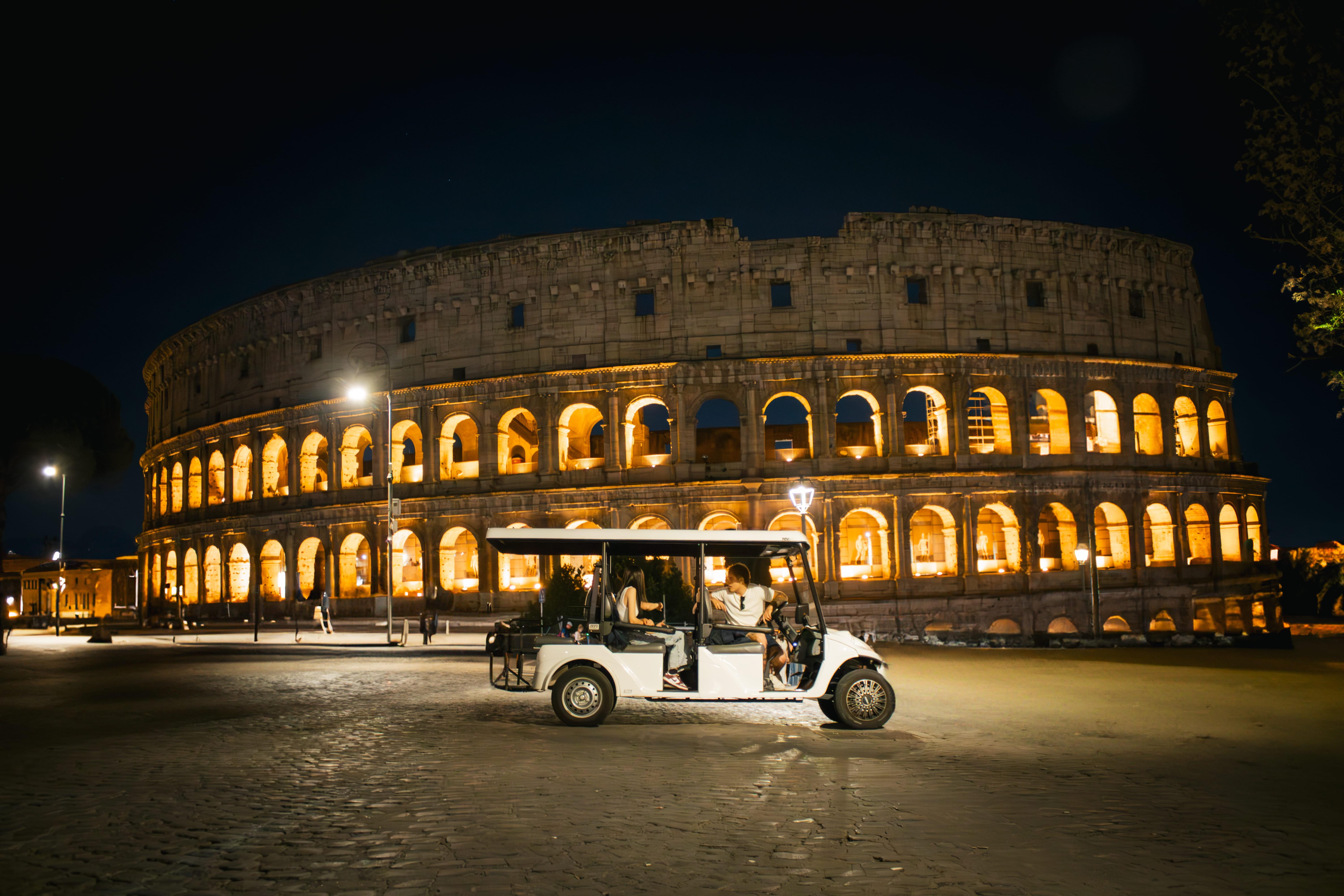 Rome by Night: Private Golf Cart Tour & Hidden Gems