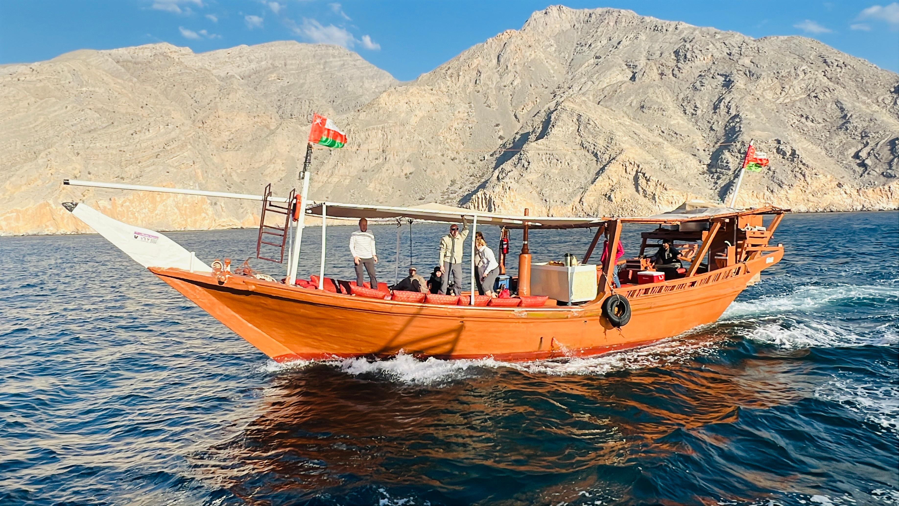 Musandam Dhow Cruise: Telegraph Island, Dolphins & Snorkeling
