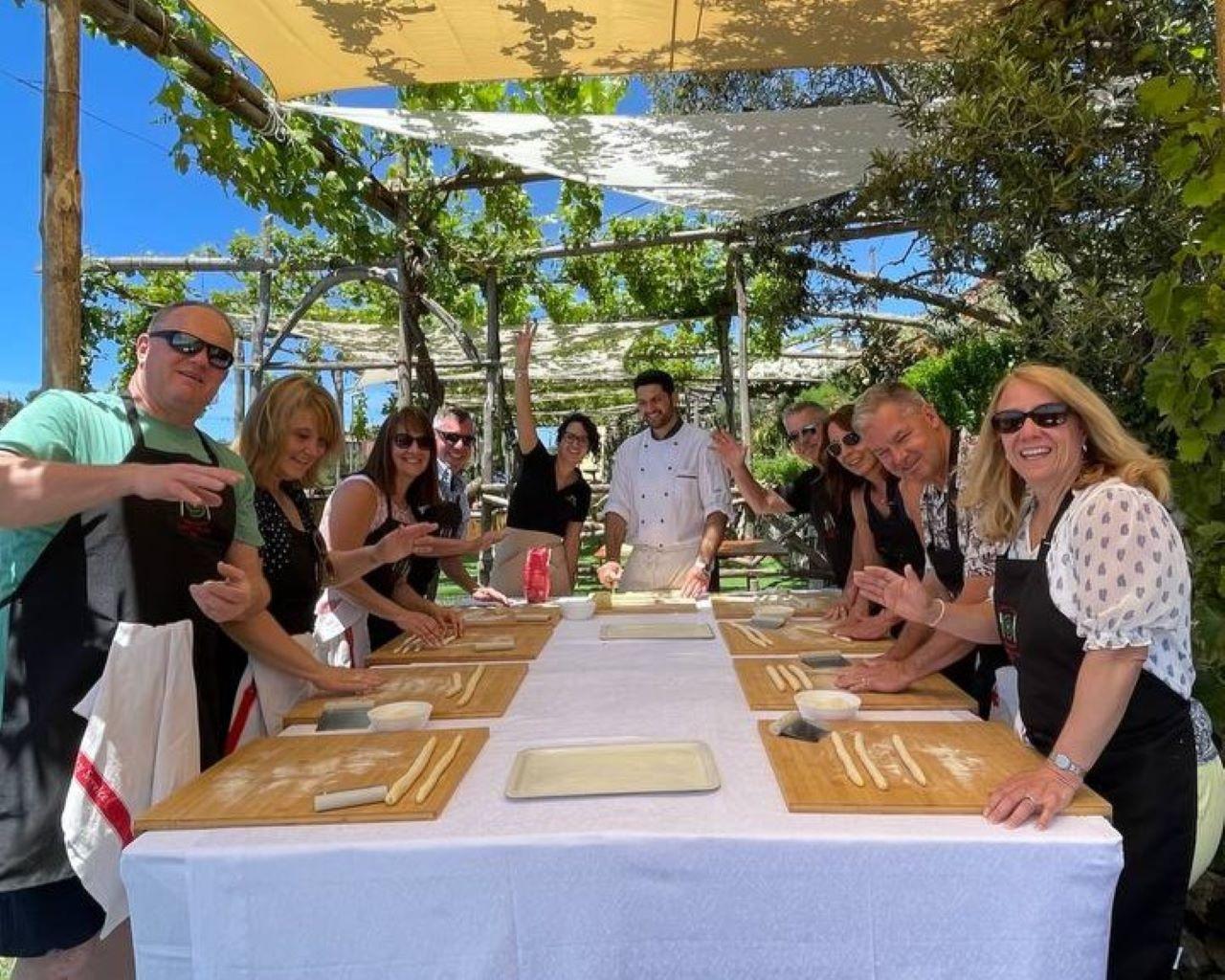Positano Garden Cooking Class with Li Galli Views