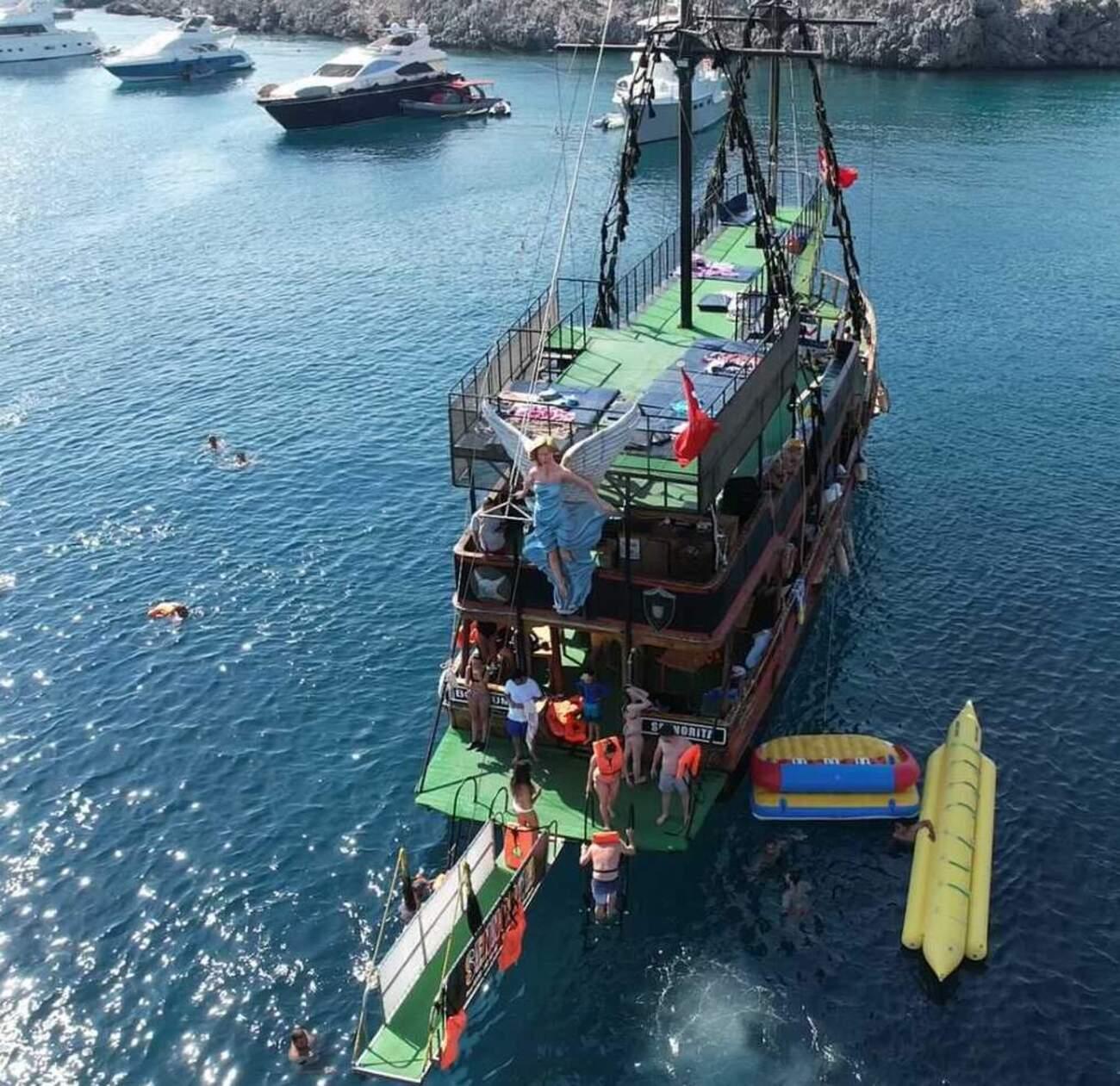 Pirate Party Boat Cruise with Swim Stops