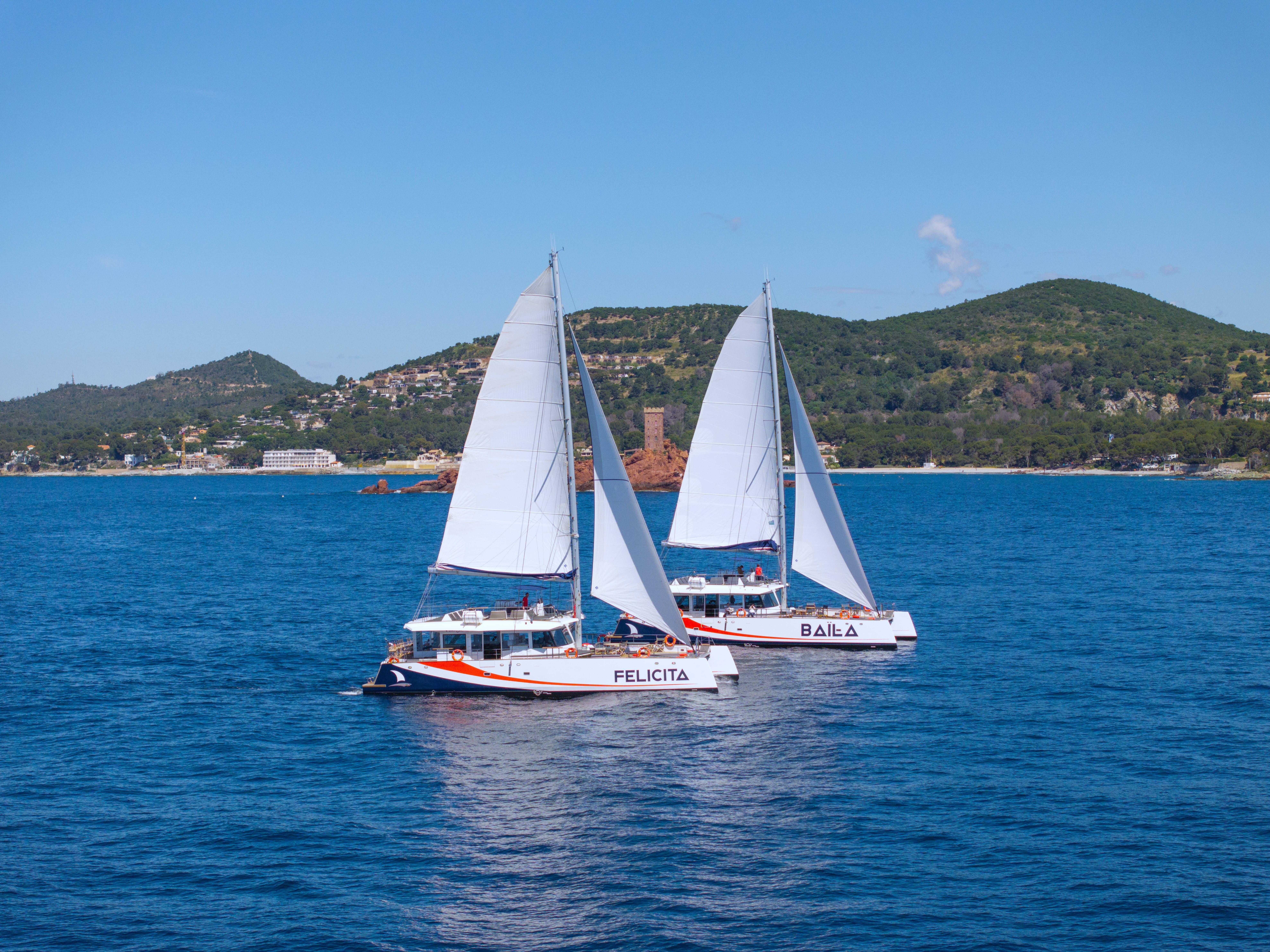 Morning Catamaran Cruise along the Estérel Coast