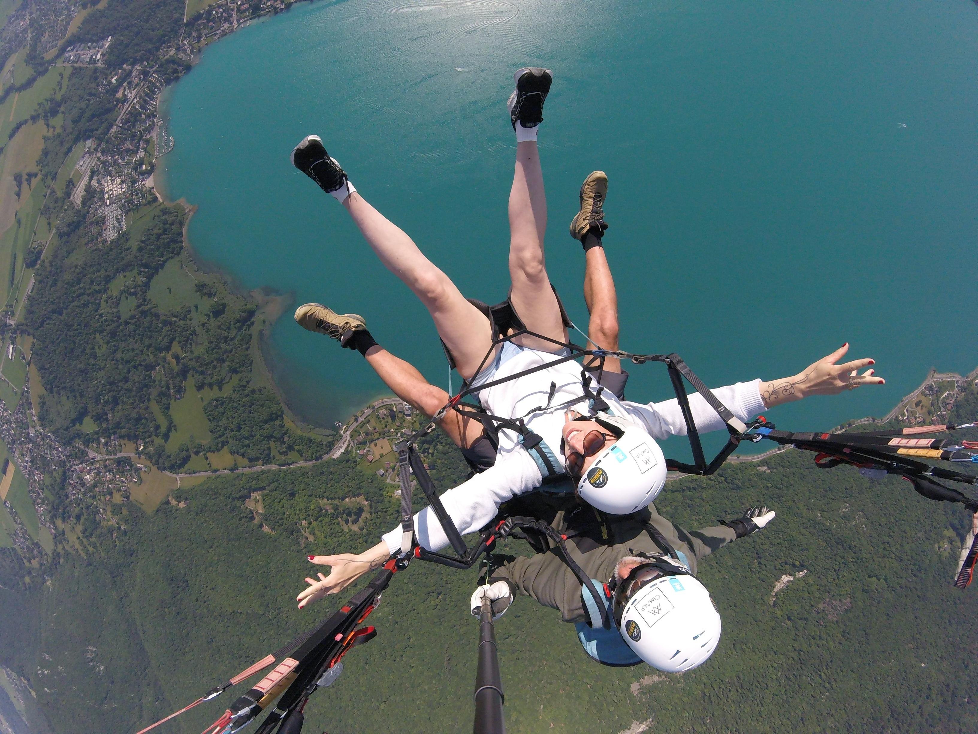 Thermal Paragliding Adventure Over Lake Annecy