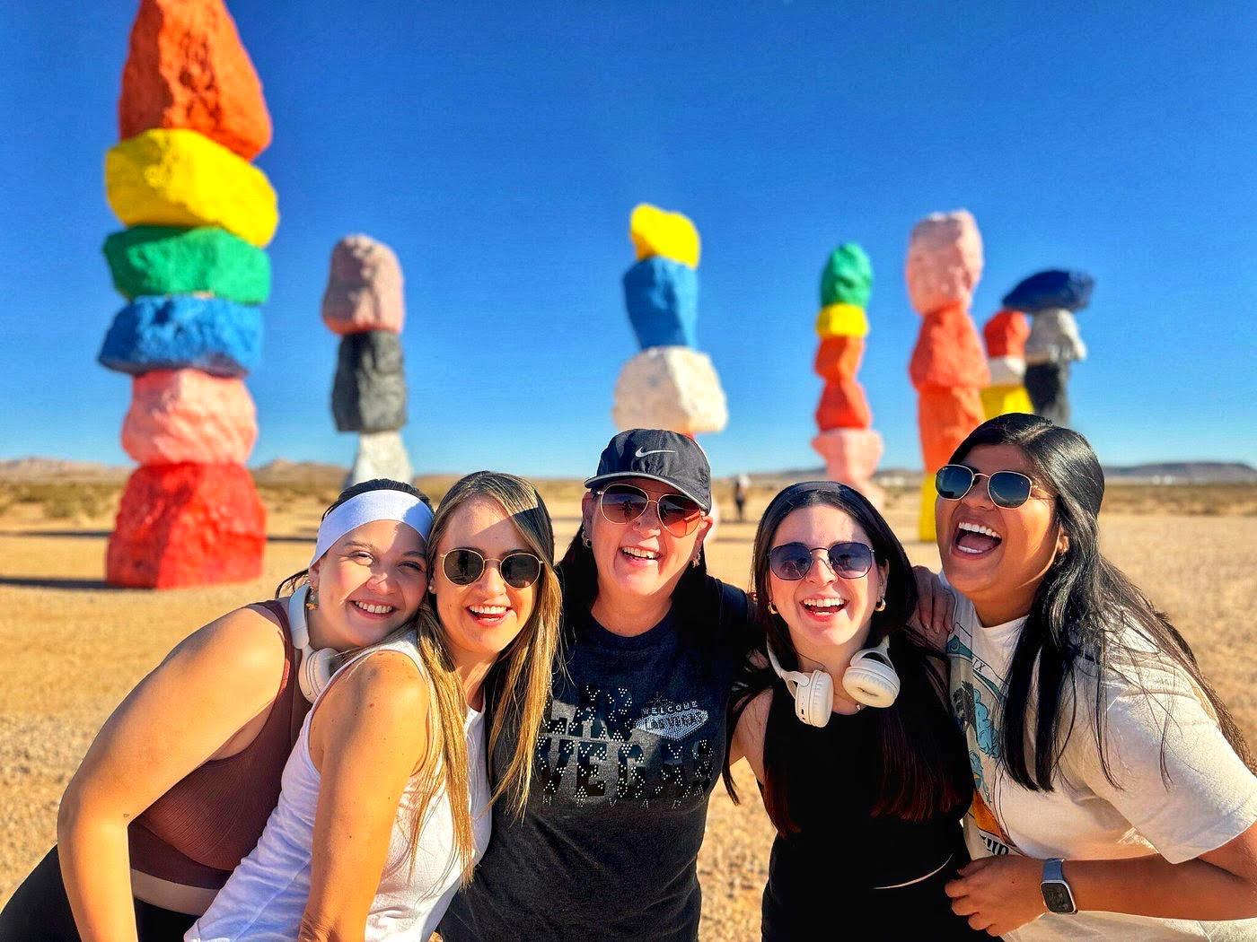 Las Vegas: Hoover Dam, Seven Magic Mountains & Iconic Sign Half-Day Tour