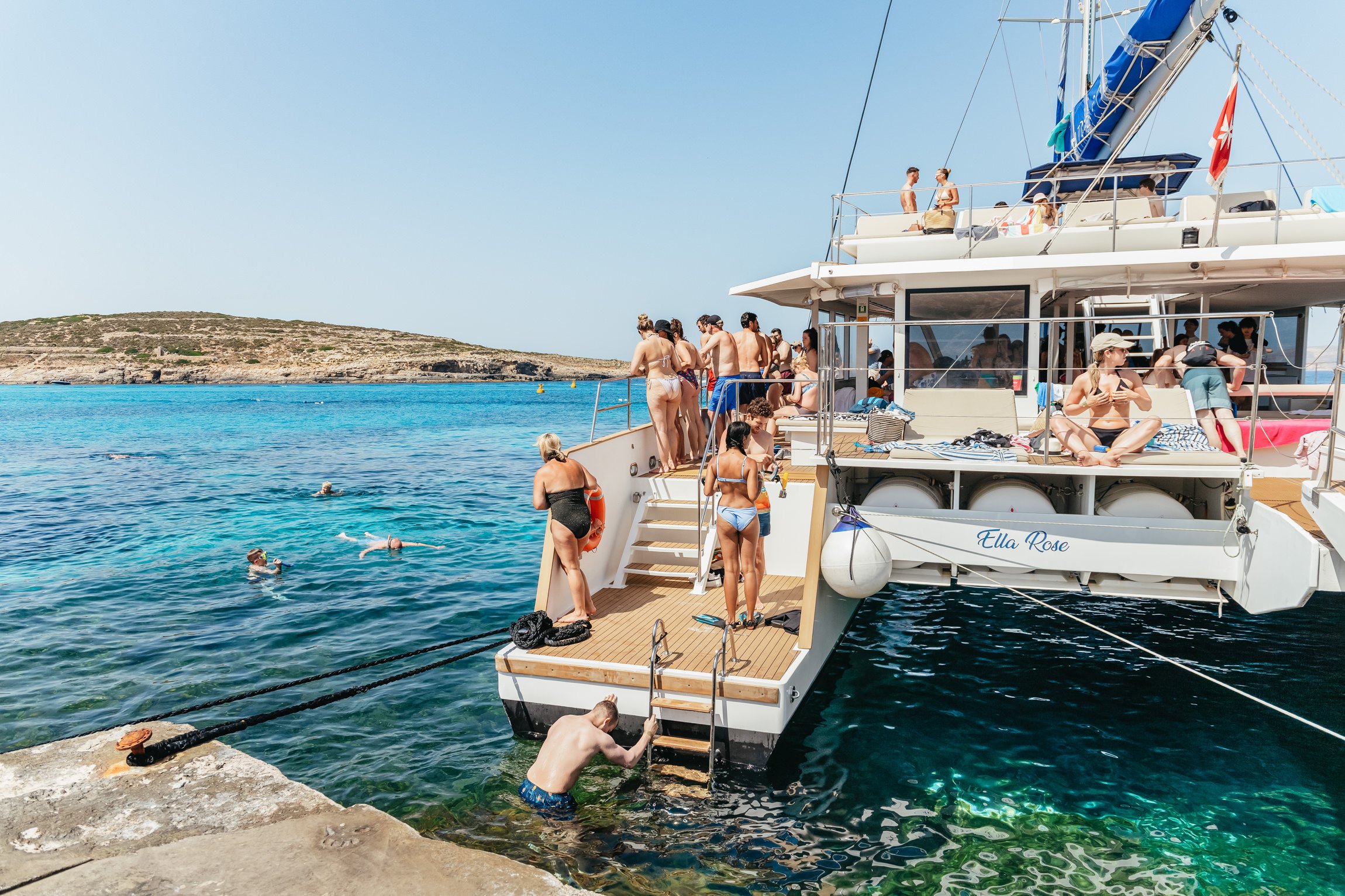 Malta Catamaran Cruise: Blue Lagoon & Coastal Bays