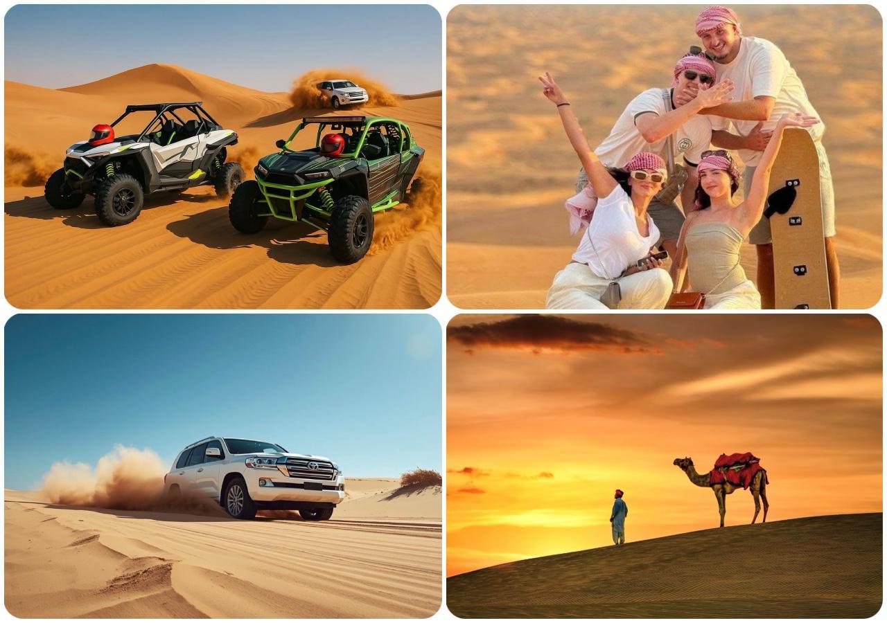 Doha Desert Adventure: Dune Bashing, Camel Rides & Sandboarding