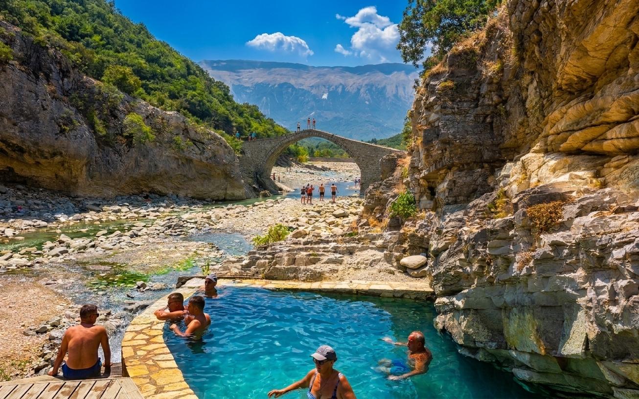 Bënja Hot Springs & Langarica Canyon Day Trip