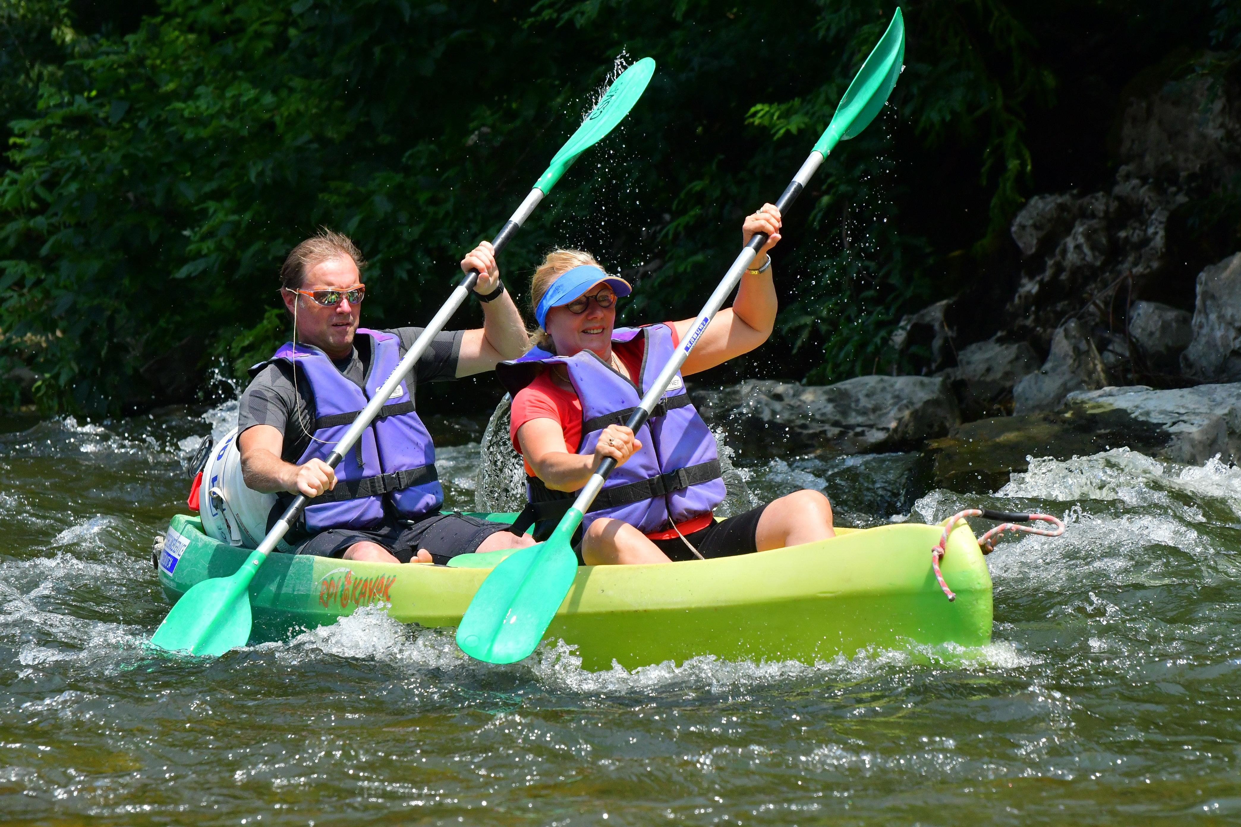 Full-Day 24km Canoe Journey Through Ardèche Gorges