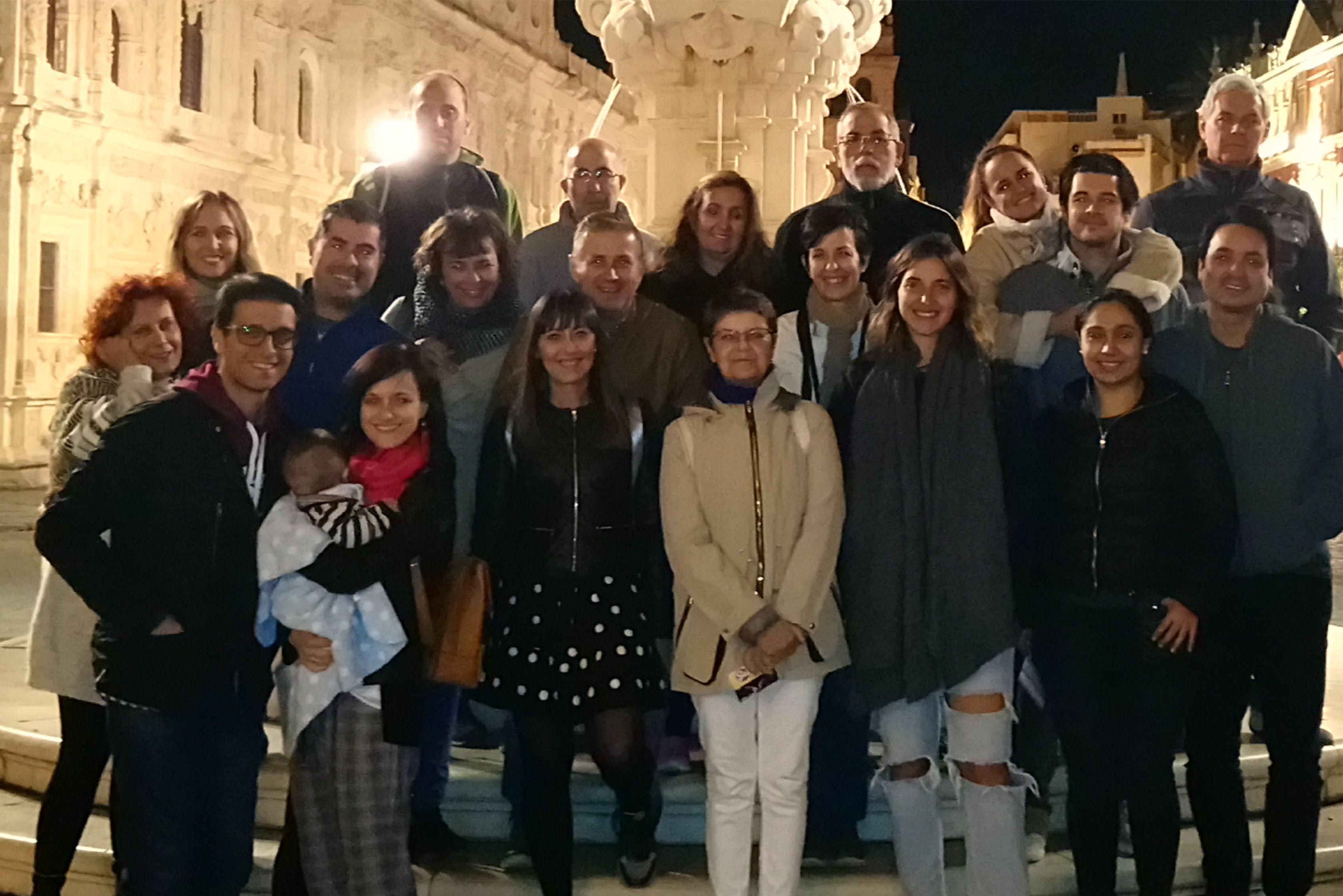 Seville Nocturnal Discovery: Historic Center & Riverside Walk
