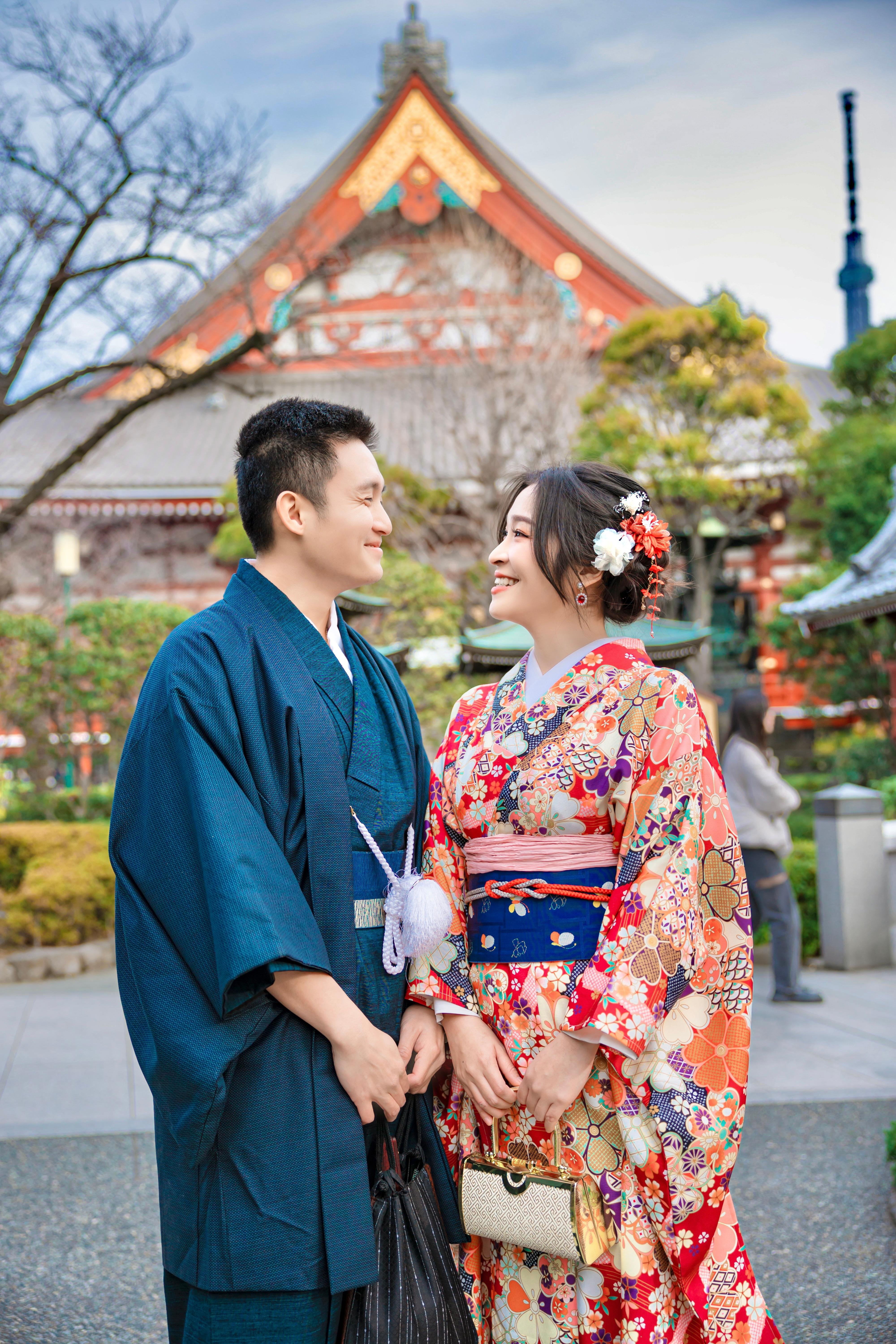 Asakusa Kimono Rental with Styling & Tea Ceremony