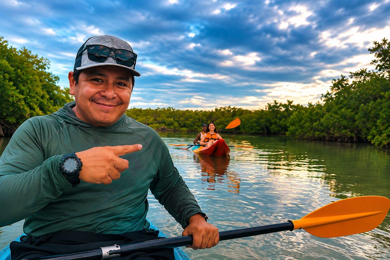 Holbox Mangrove Kayak Tour at Sunrise or Sunset