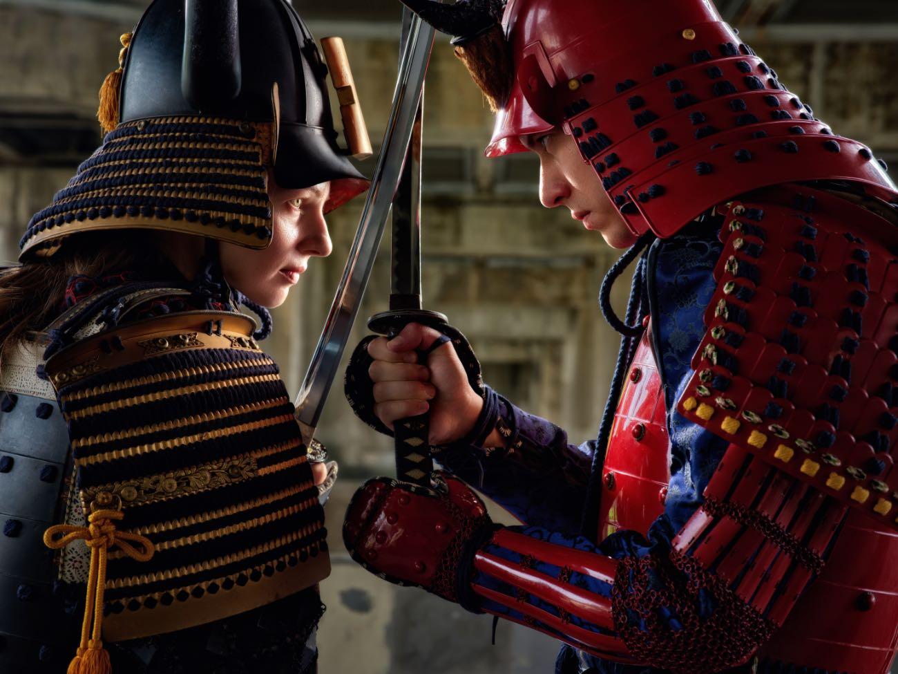 Kyoto Samurai Walk: Armor, Matcha & Riverside Photoshoot