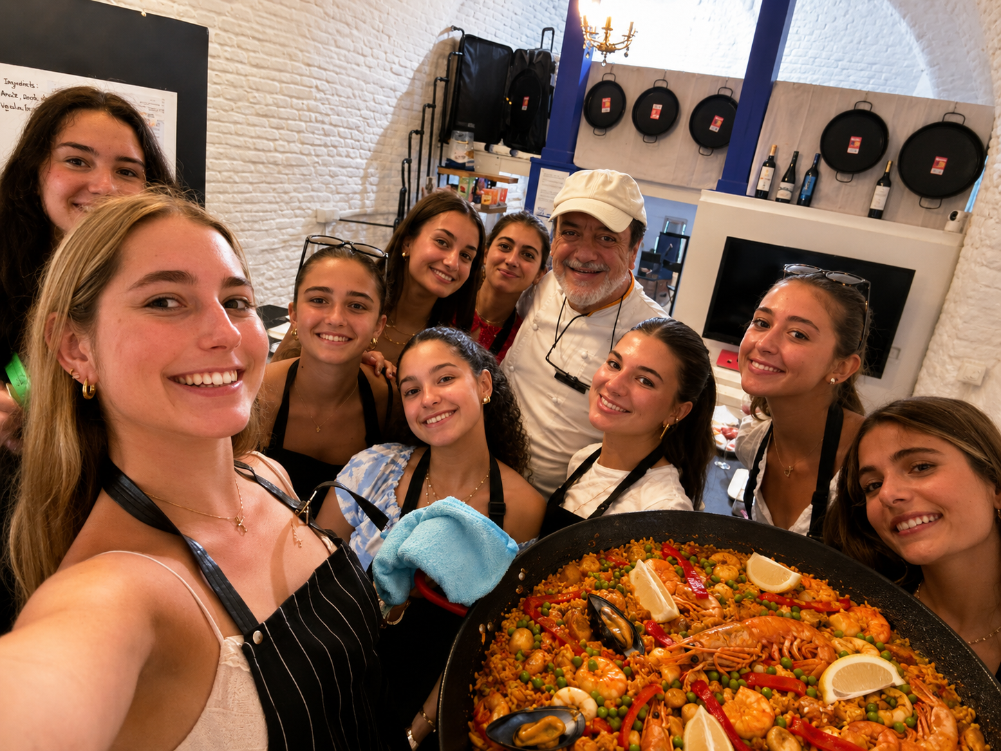 Hands-On Paella Cooking Class with Unlimited Sangria