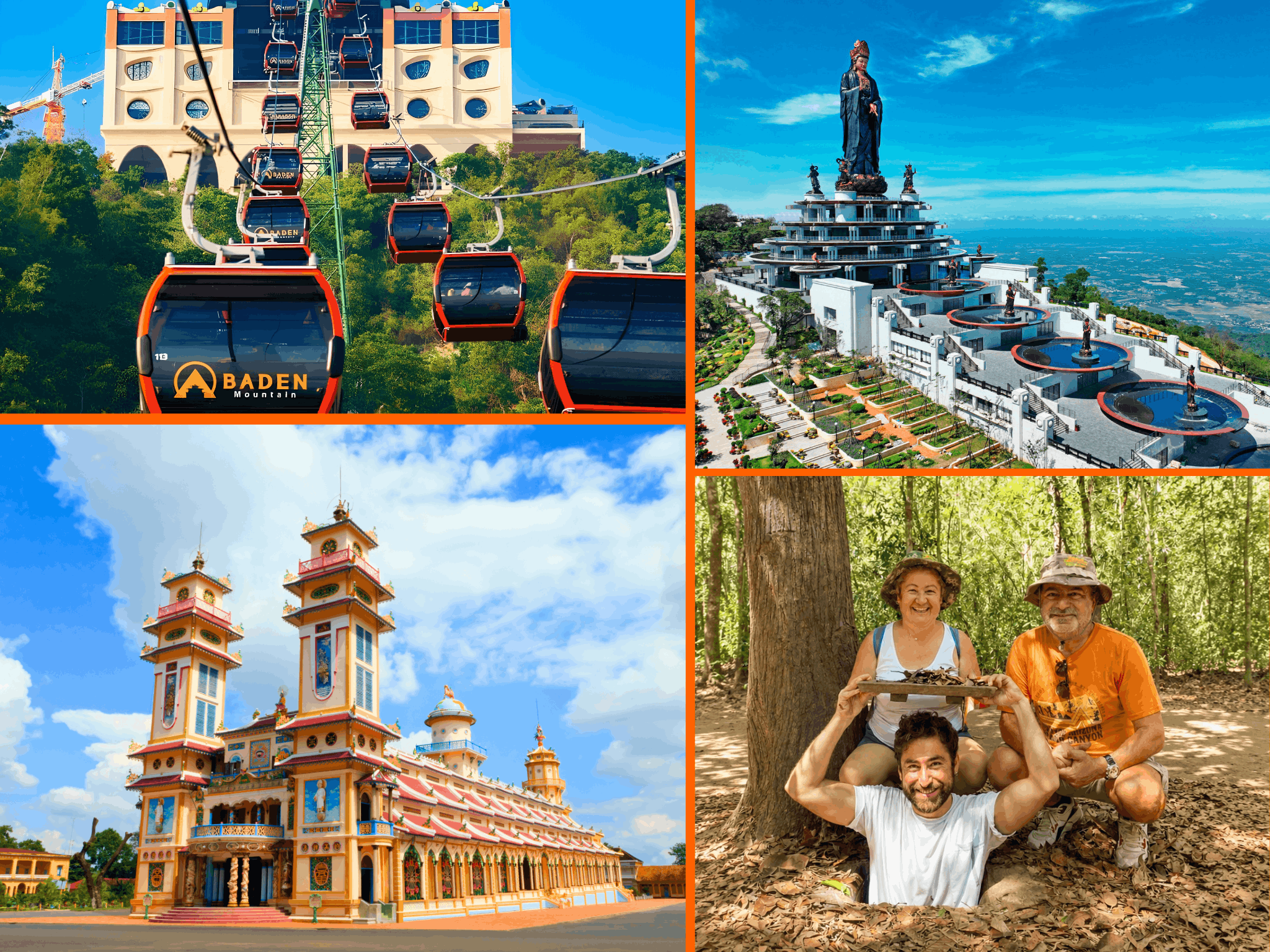 Cu Chi Tunnels, Black Virgin Mountain & Cao Dai Temple Full-Day Tour