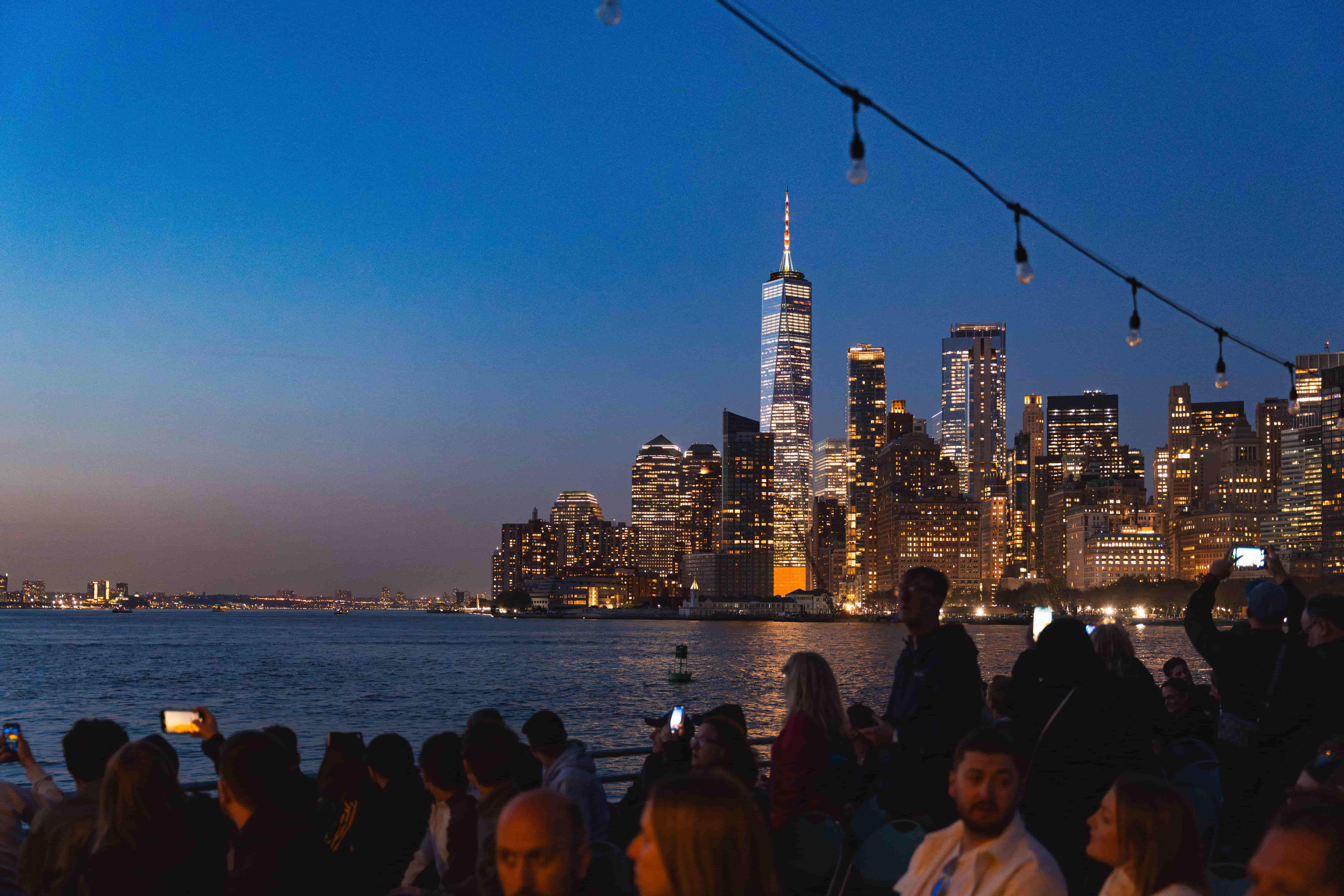 NYC Sunset & Harbor Lights Cruise with Statue of Liberty
