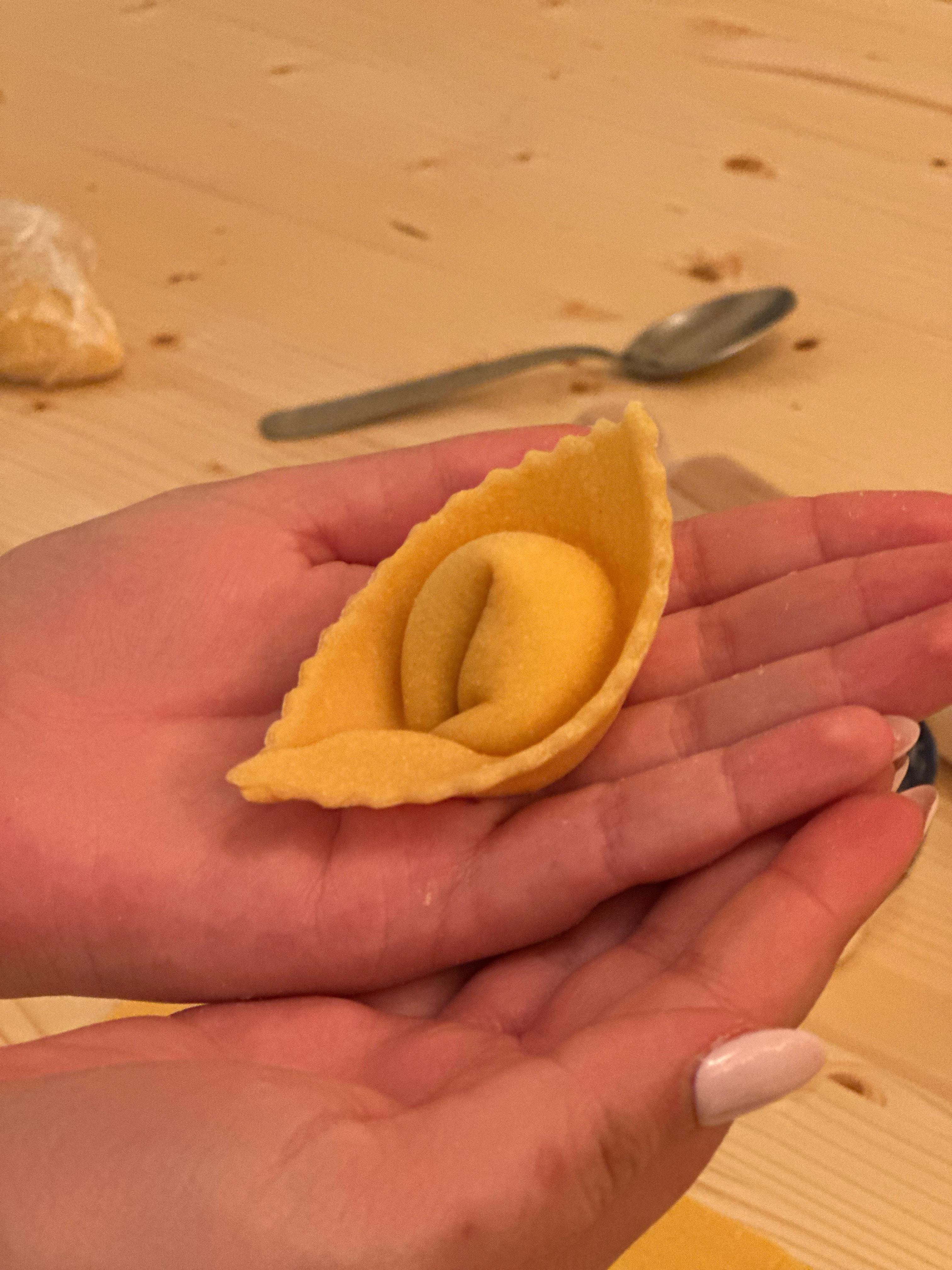 Pasta cooking class Florence — handmade pasta and Tuscan wine in medieval tower — image 4