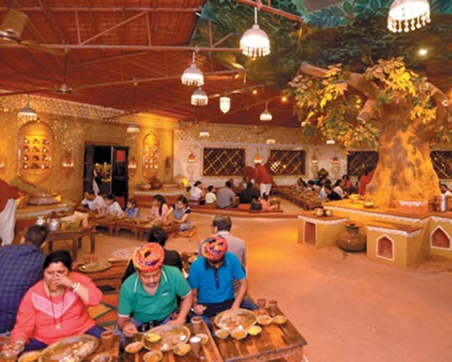 Jaipur Evening: Chokhi Dhani Culture & Rajasthani Dinner