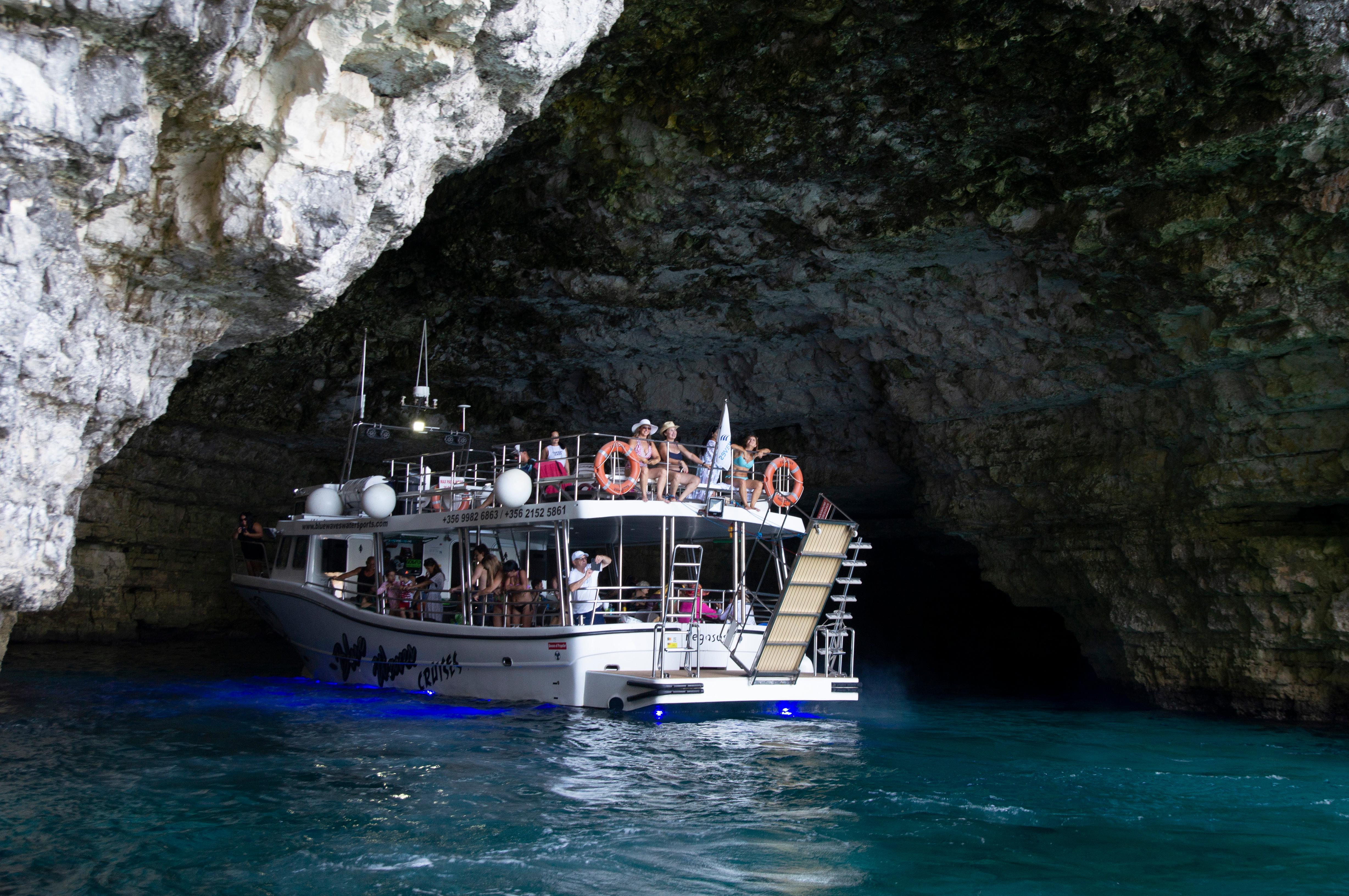 Comino 3-Bay Cruise: Blue Lagoon, Crystal Lagoon & Halfa Rock