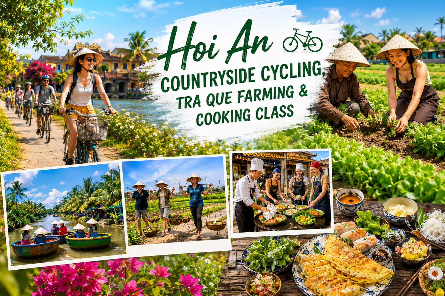 Hoi An Countryside Cycling & Tra Que Cooking Experience