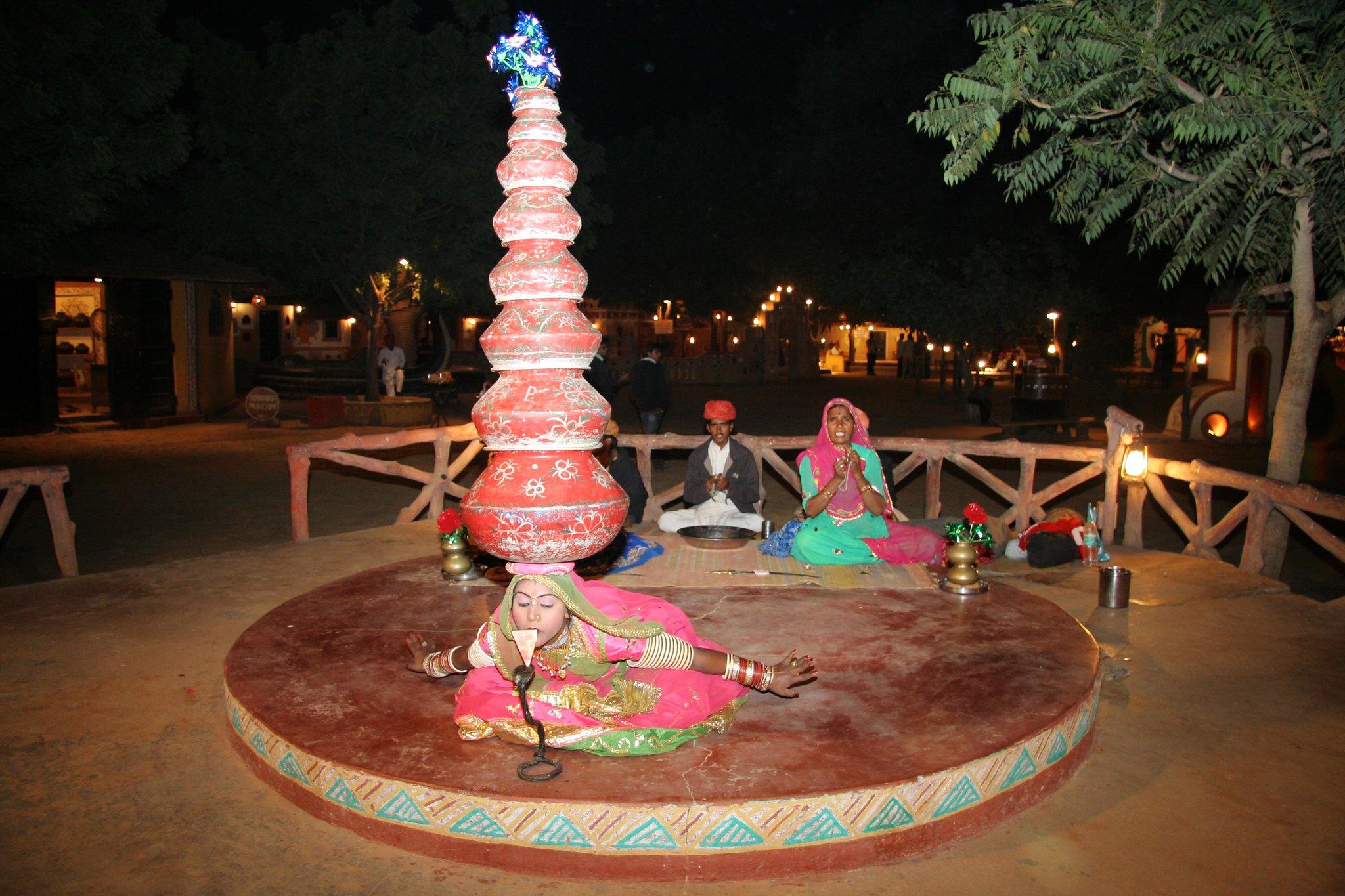 Jaipur Evening: Chokhi Dhani Culture & Rajasthani Dinner