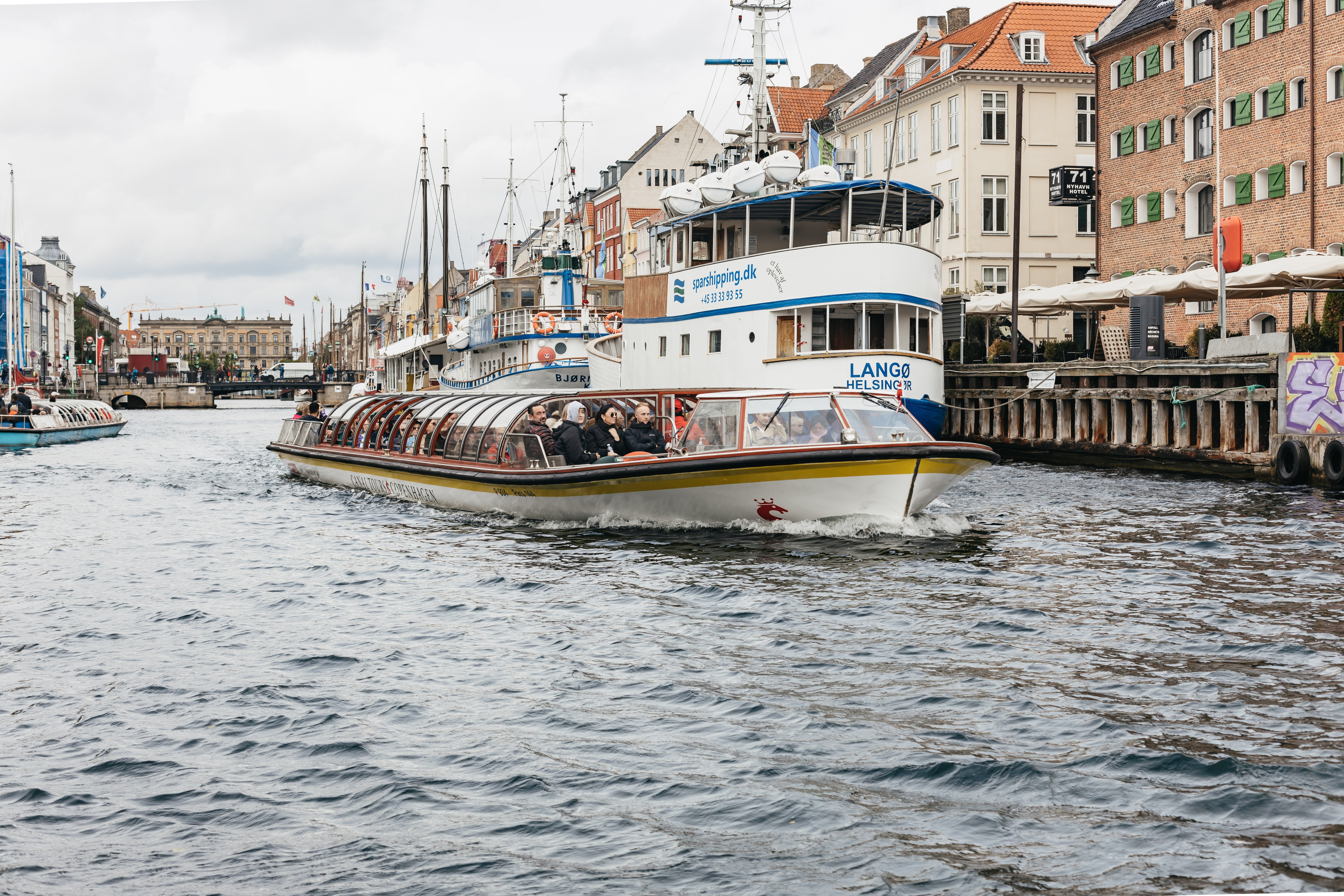 Copenhagen canal boat tour Nyhavn harbour cruise view from the water — image 6