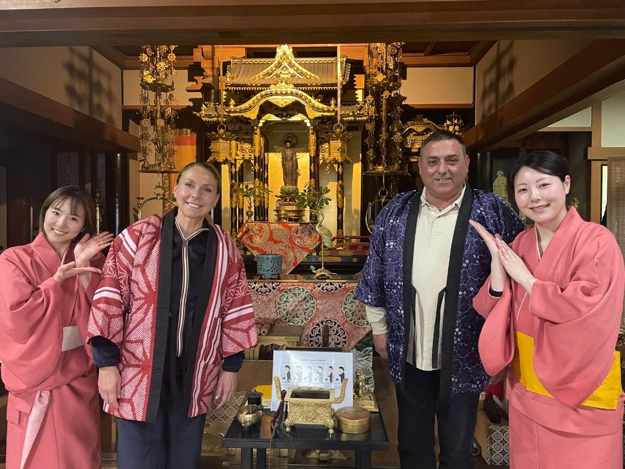 Osaka Temple Zen Tea Ceremony & Refreshing Foot Bath