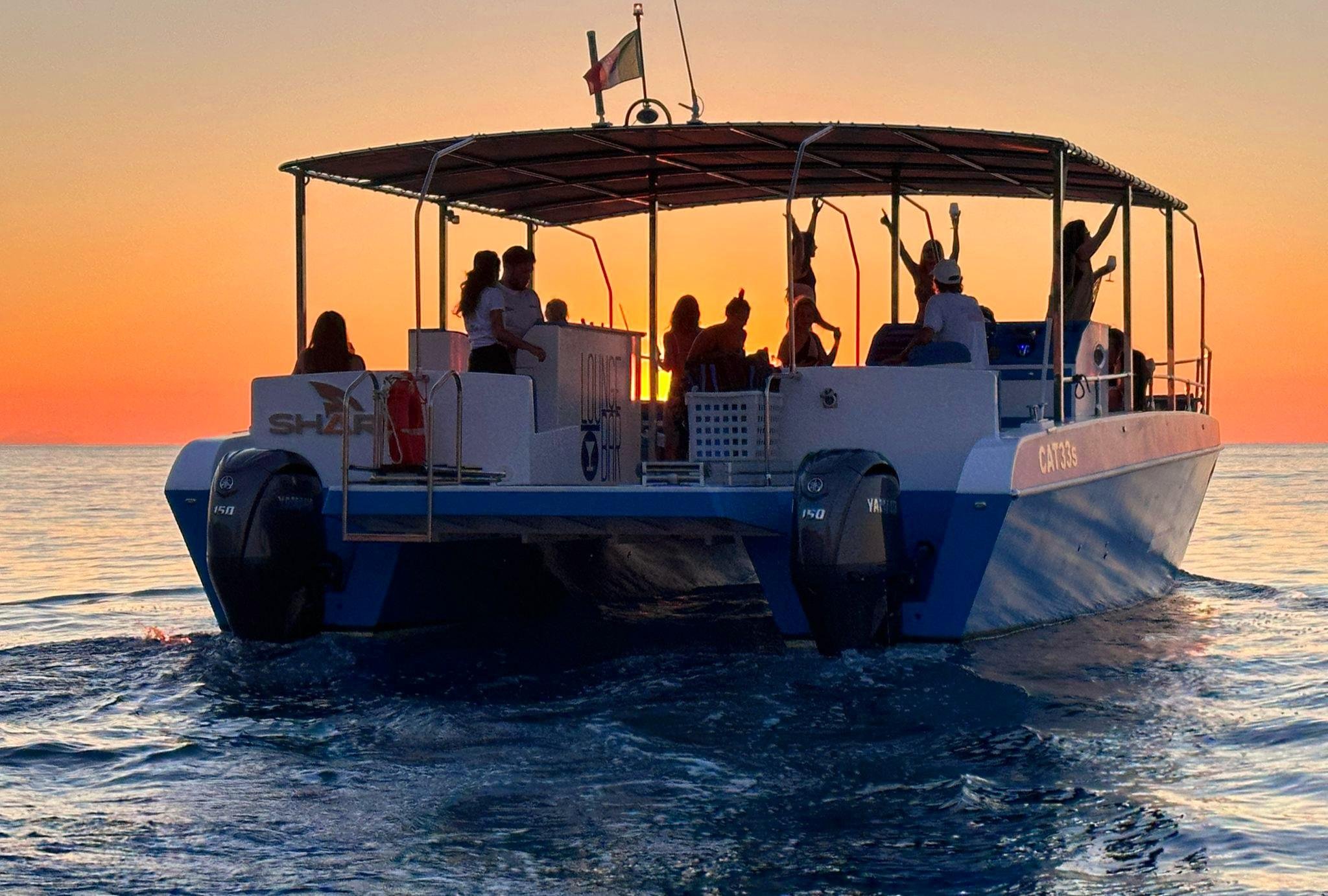Cefalù coast to coast boat tour — catamaran on the Sicilian coast — image 6