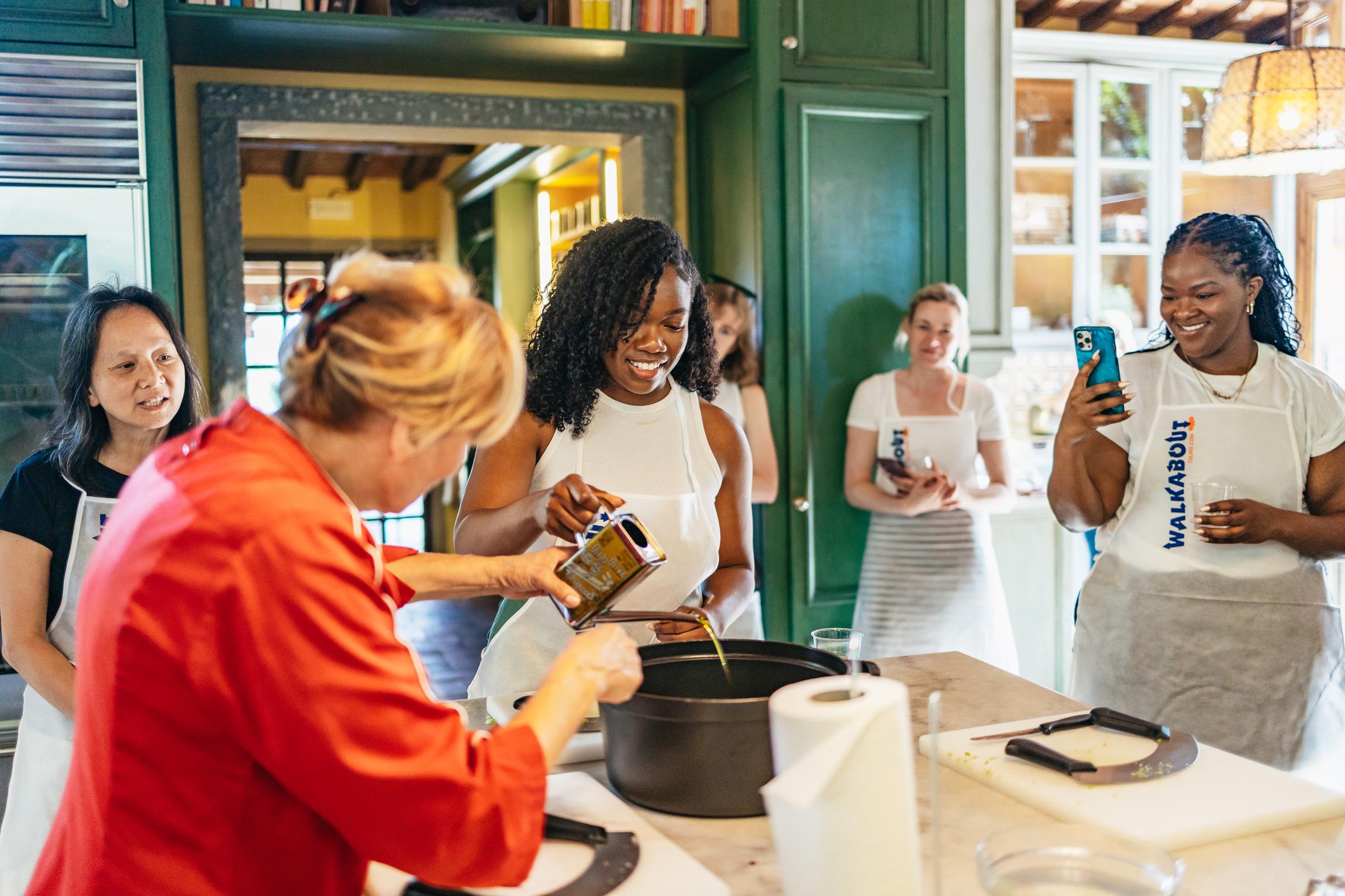 Florence Cooking Class at a Tuscan Farmhouse & Market Tour