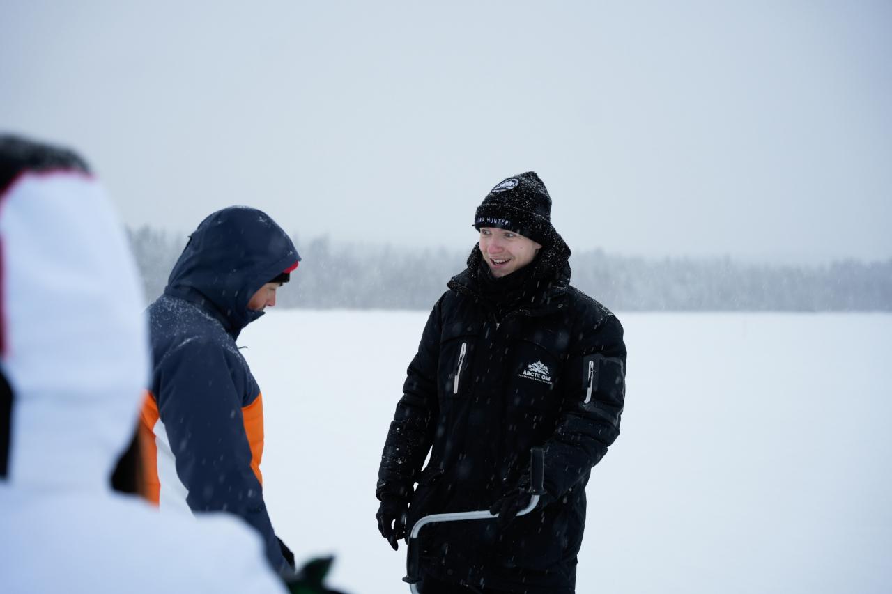 Rovaniemi Private Lake Ice Fishing & Arctic BBQ