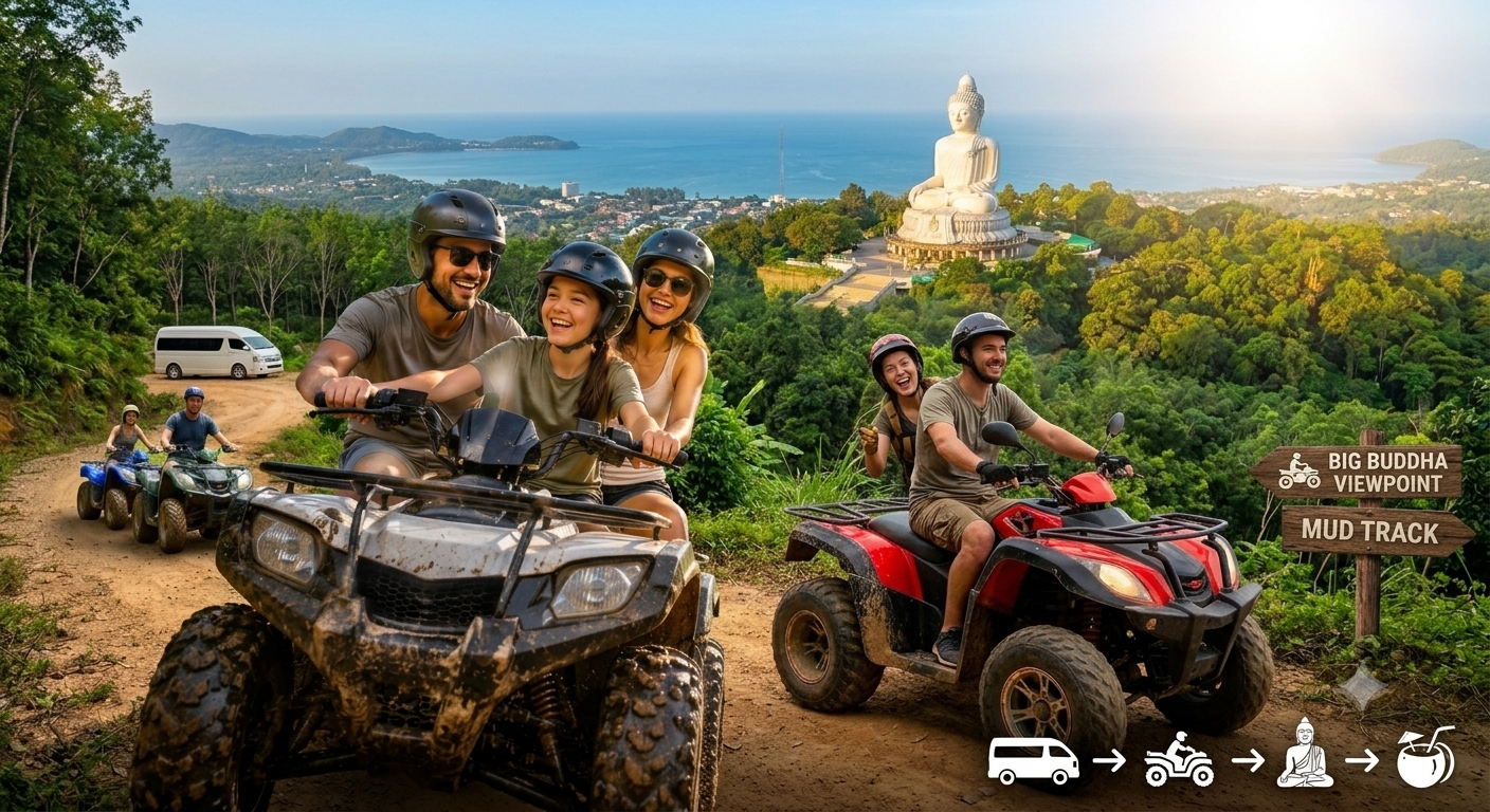 Phuket ATV Jungle Ride & Big Buddha Tour